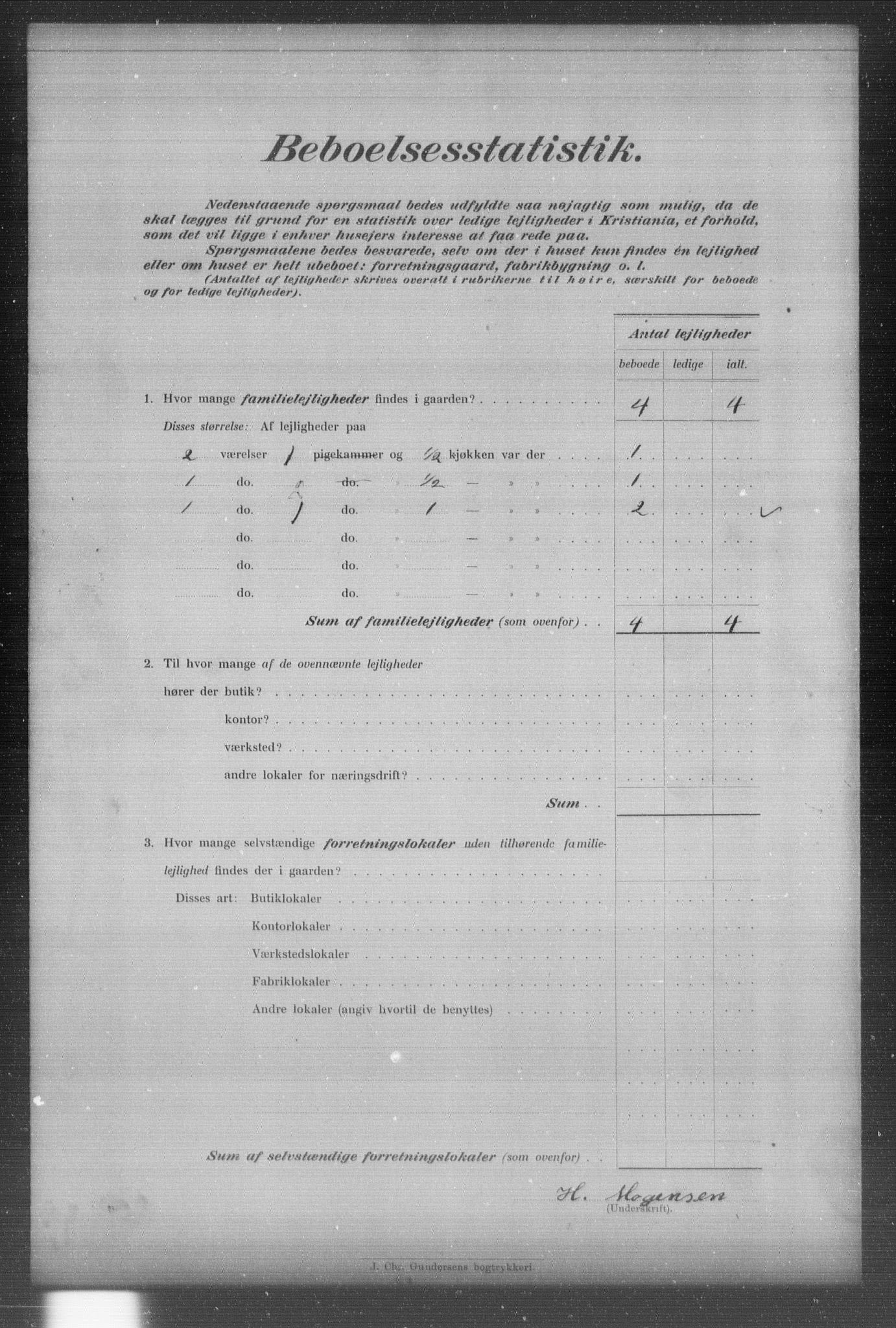 OBA, Kommunal folketelling 31.12.1903 for Kristiania kjøpstad, 1903, s. 23594