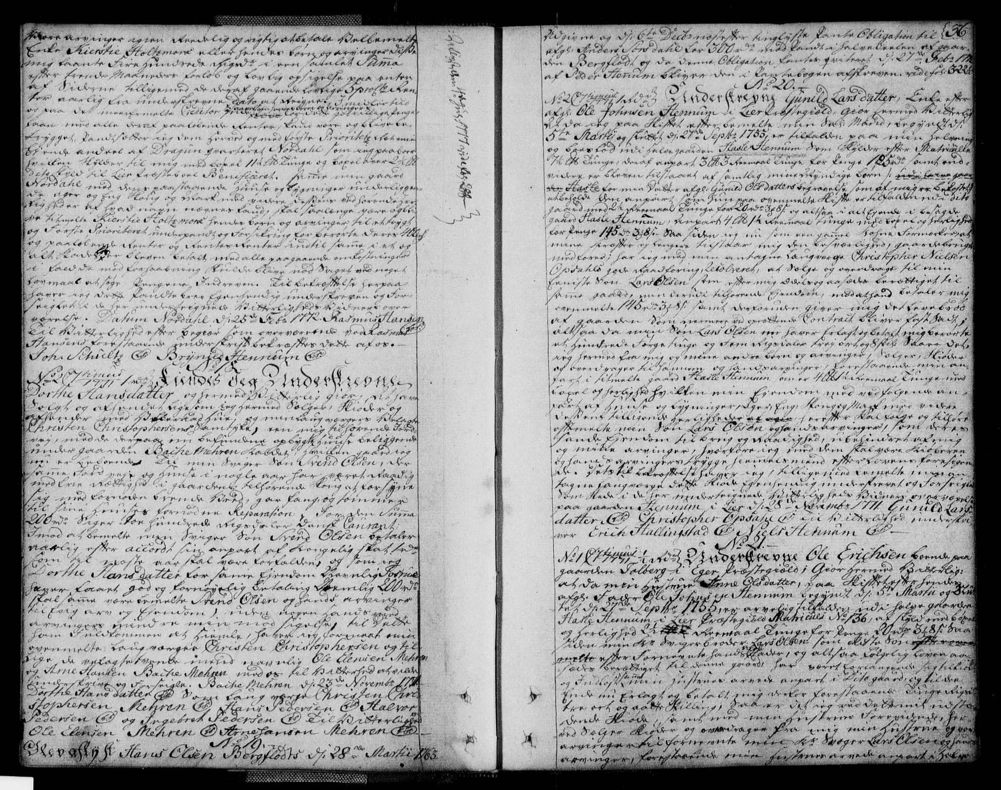 Lier, Røyken og Hurum sorenskriveri, AV/SAKO-A-89/G/Ga/Gaa/L0004a: Pantebok nr. IVa, 1771-1779, s. 36