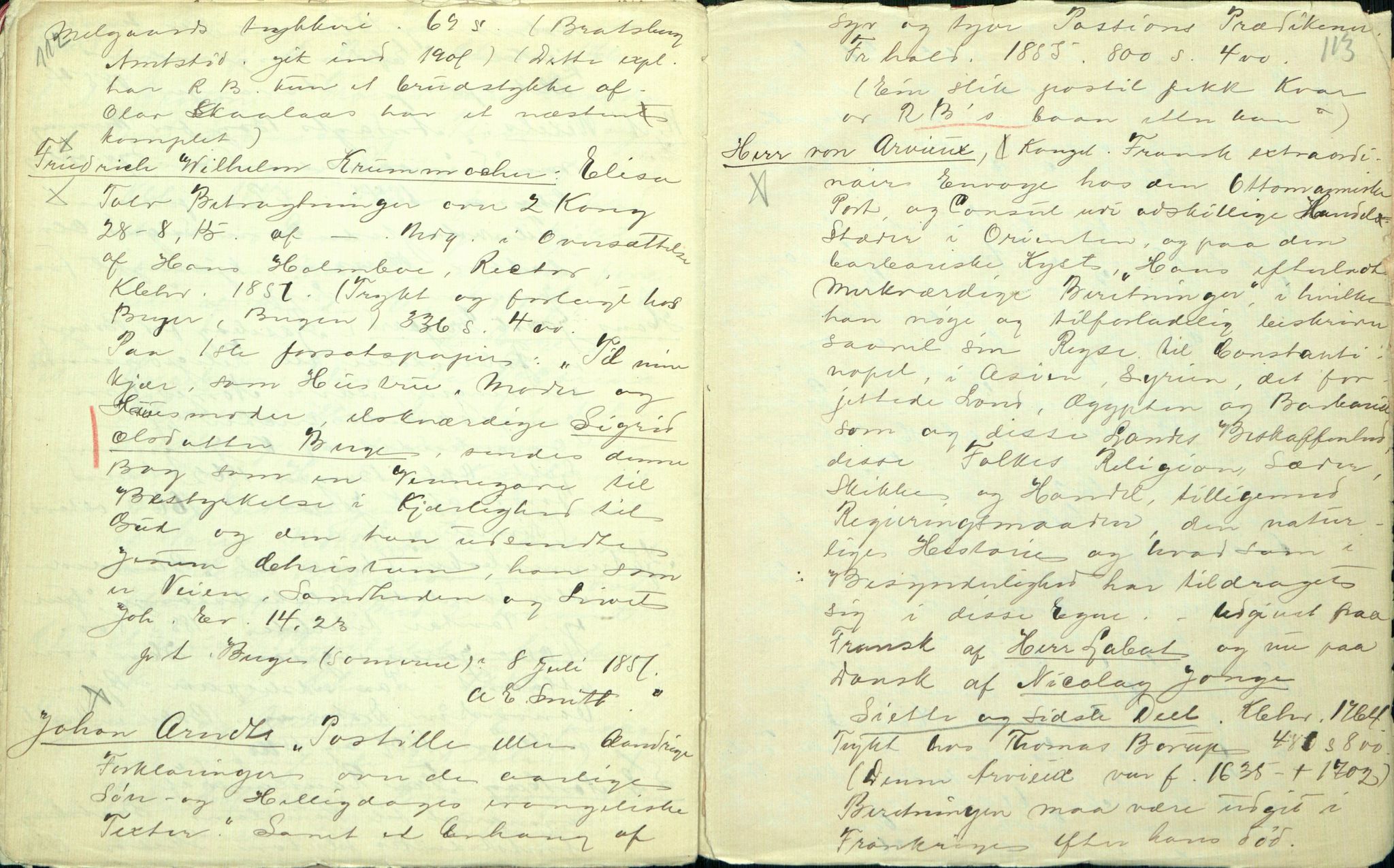 Rikard Berge, TEMU/TGM-A-1003/F/L0001/0020: 001-030 Innholdslister / 16. Bibliografi, 1902, s. 112-113
