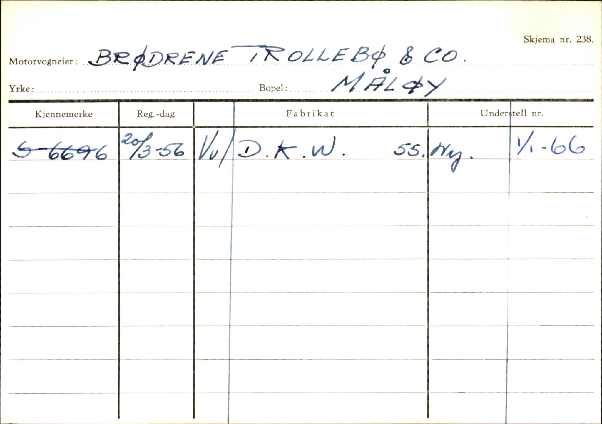 Statens vegvesen, Sogn og Fjordane vegkontor, AV/SAB-A-5301/4/F/L0145: Registerkort Vågsøy S-Å. Årdal I-P, 1945-1975, s. 522