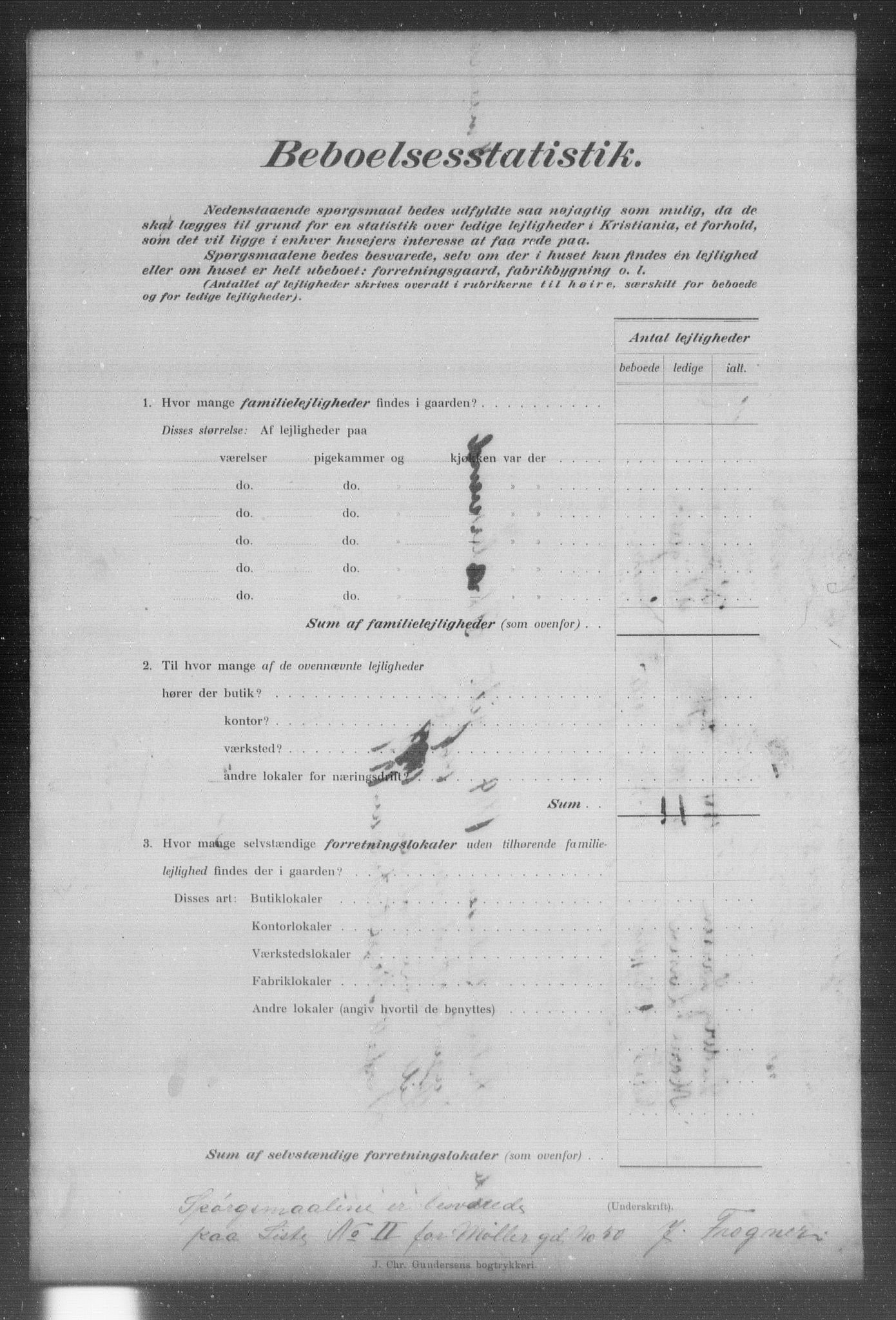 OBA, Kommunal folketelling 31.12.1903 for Kristiania kjøpstad, 1903, s. 13401