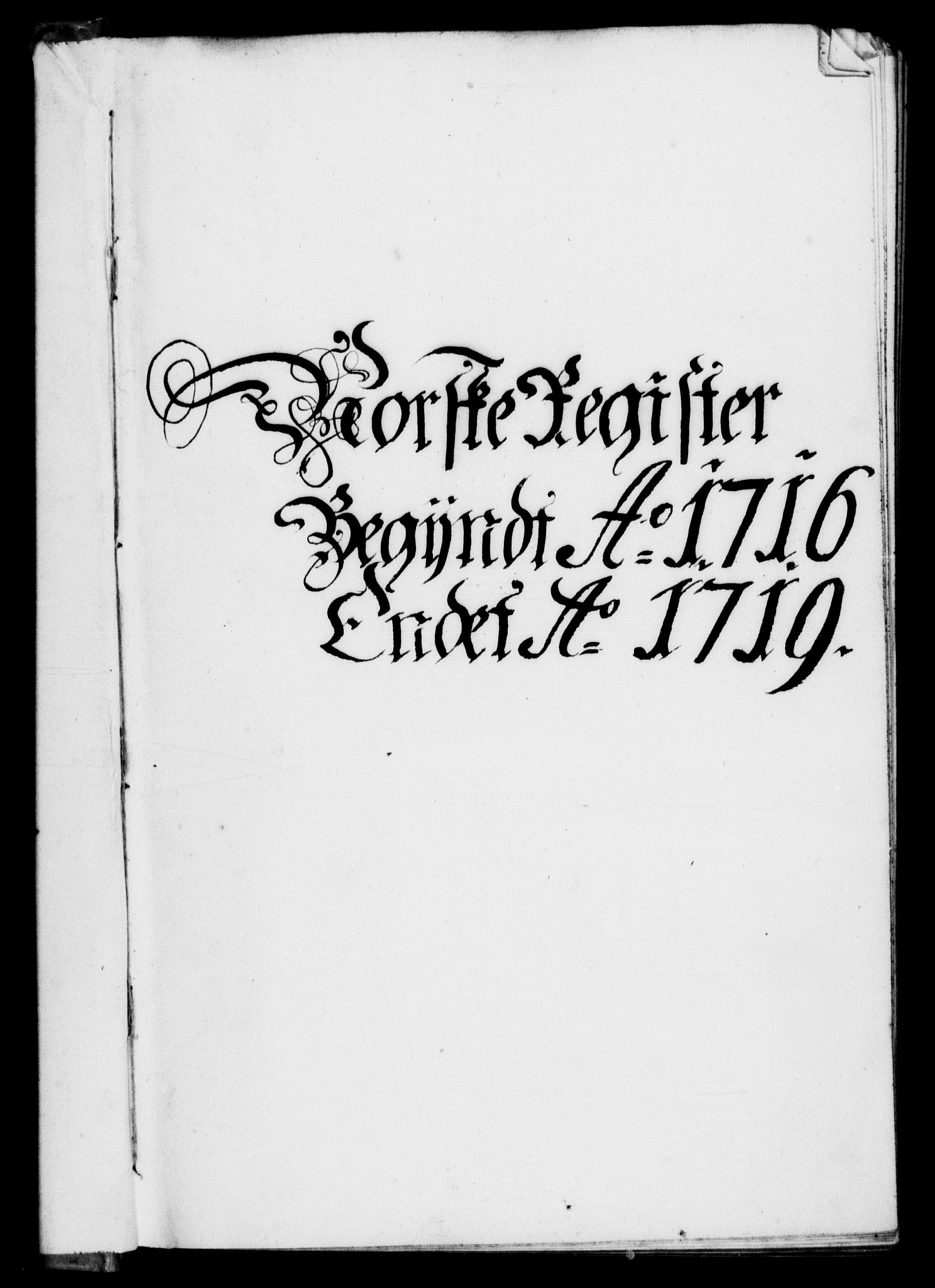 Danske Kanselli 1572-1799, RA/EA-3023/F/Fc/Fca/Fcaa/L0022: Norske registre, 1716-1719