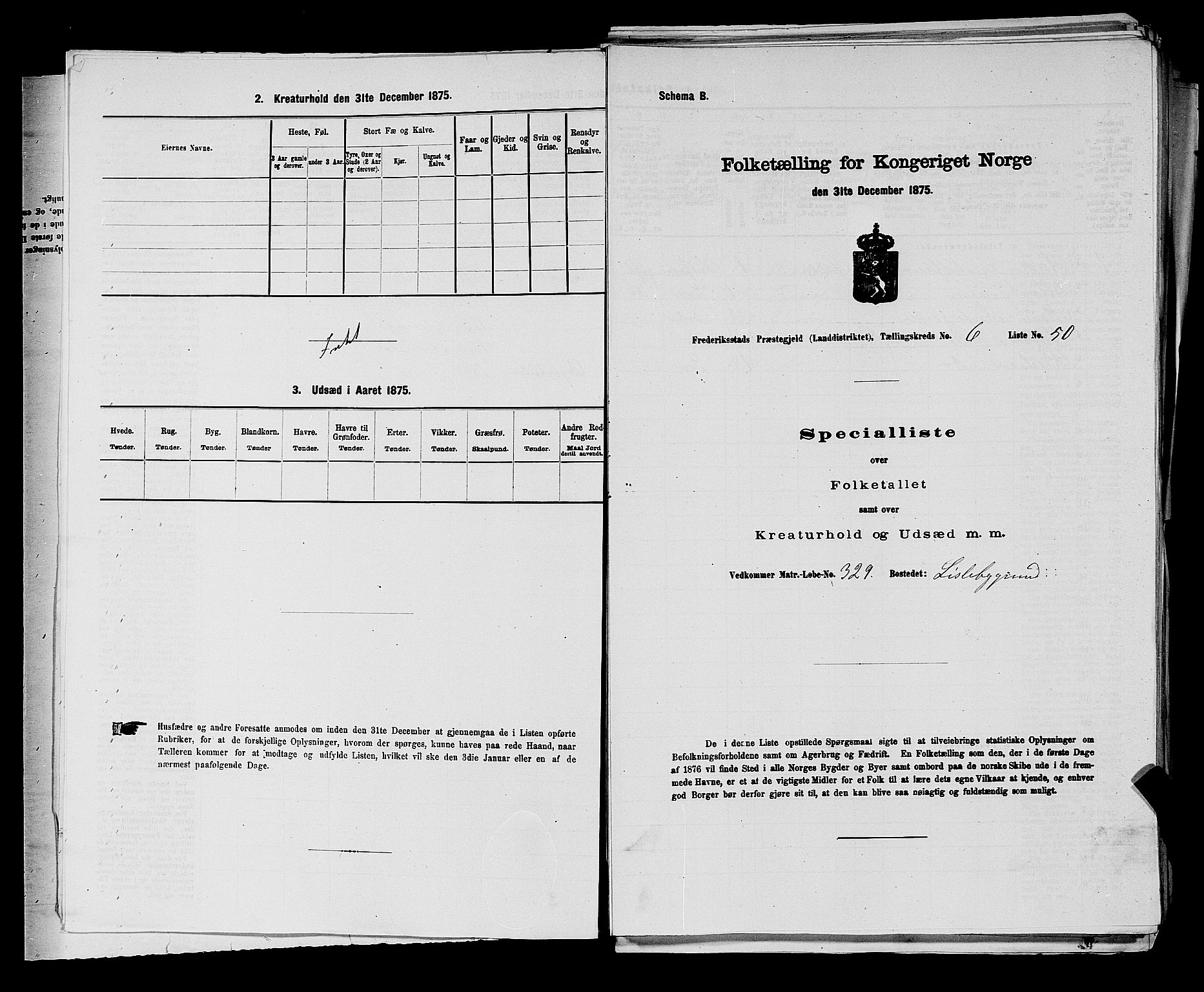 RA, Folketelling 1875 for 0132L Fredrikstad prestegjeld, Glemmen sokn, 1875, s. 1116