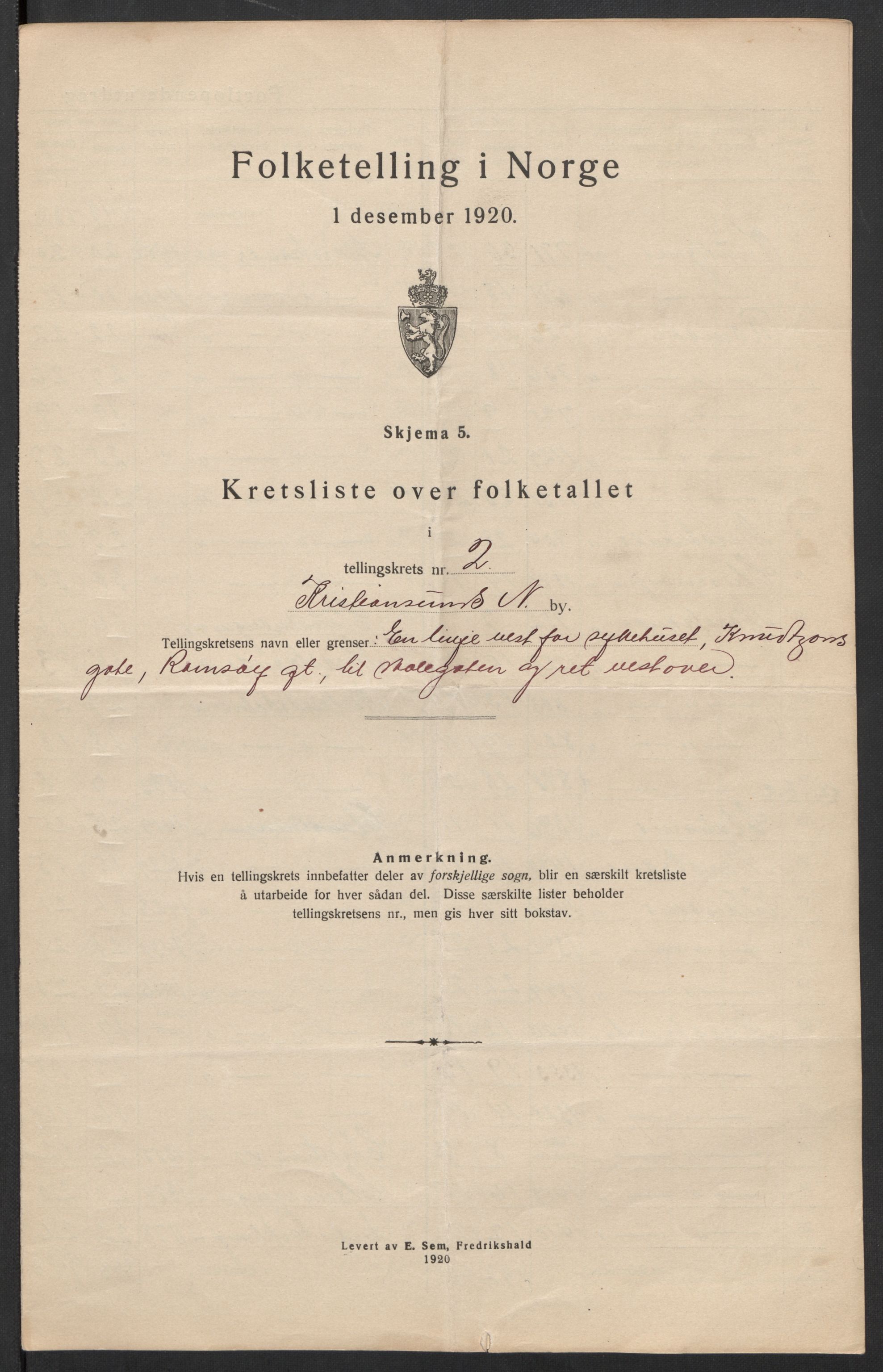 SAT, Folketelling 1920 for 1503 Kristiansund kjøpstad, 1920, s. 9