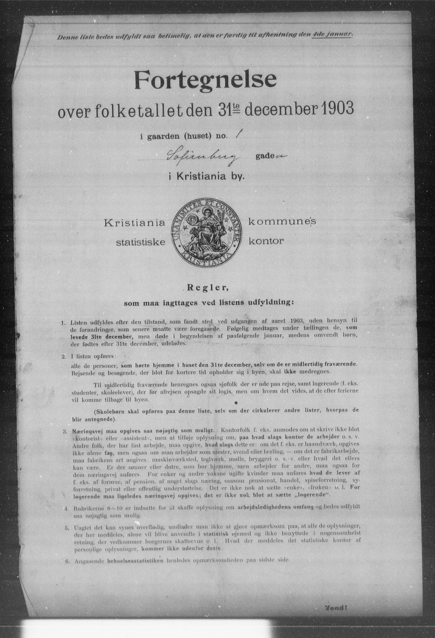 OBA, Kommunal folketelling 31.12.1903 for Kristiania kjøpstad, 1903, s. 18814