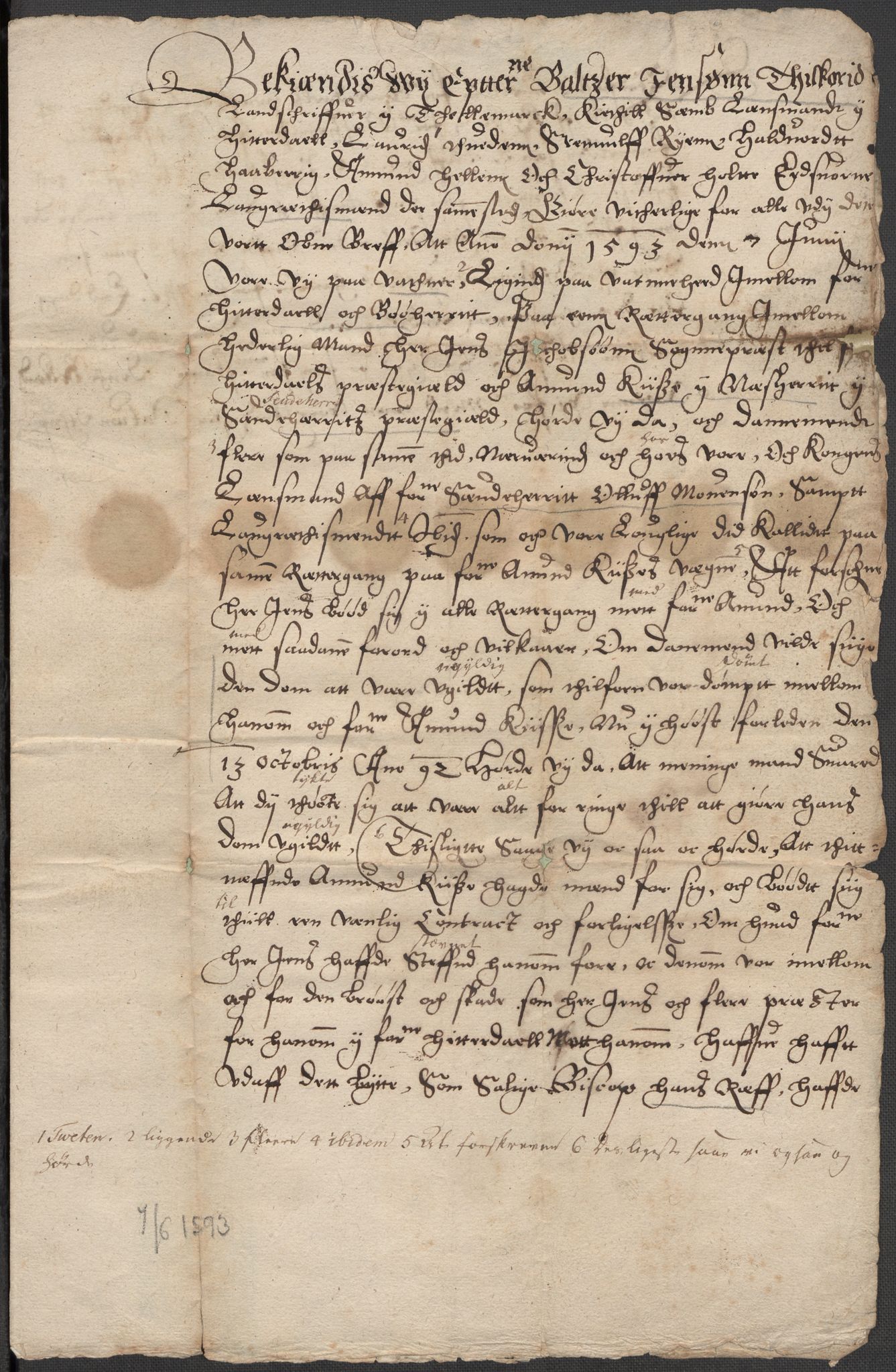 Riksarkivets diplomsamling, AV/RA-EA-5965/F15/L0028: Prestearkiv - Telemark, 1572-1769, s. 91