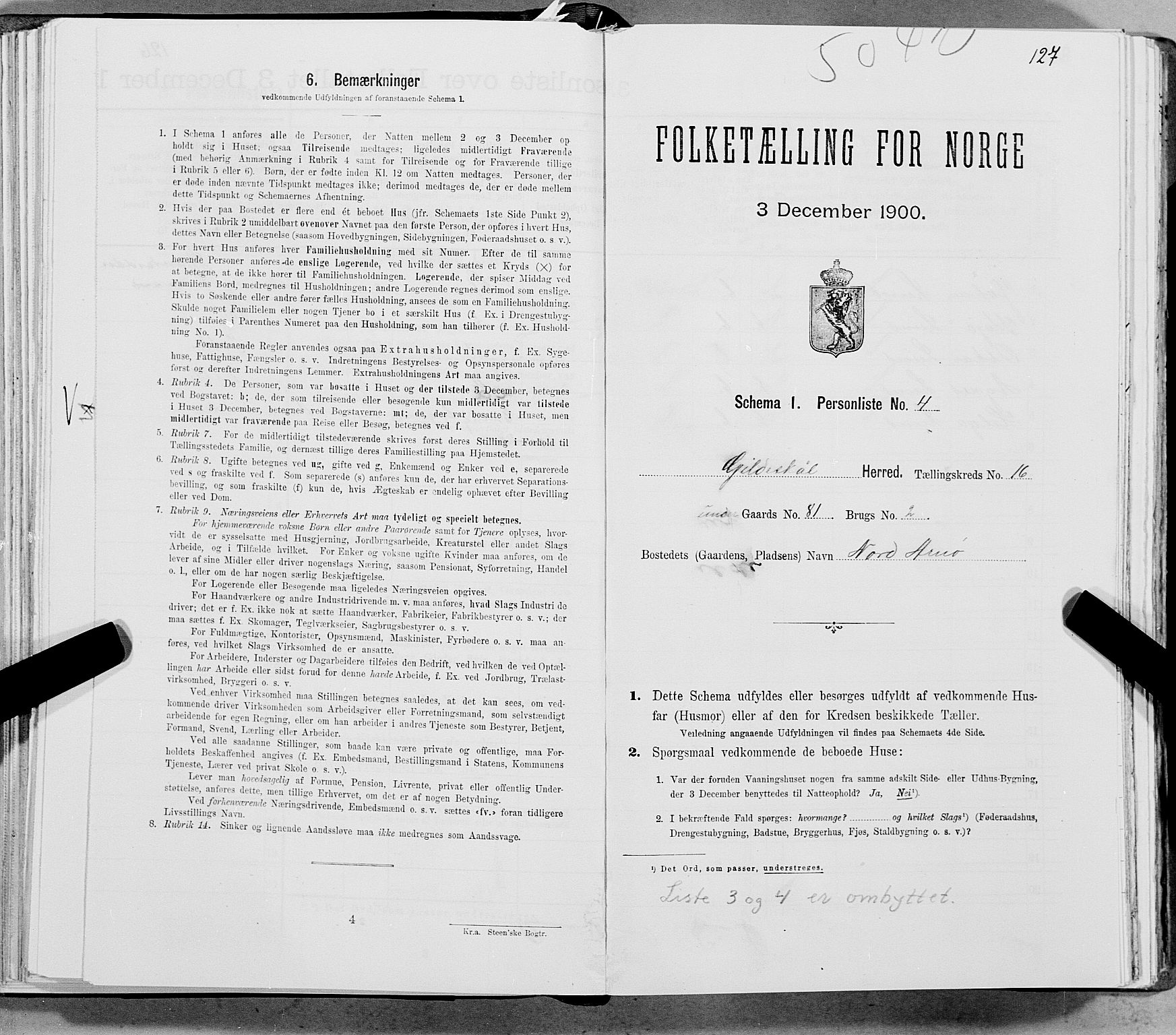 SAT, Folketelling 1900 for 1838 Gildeskål herred, 1900, s. 1636