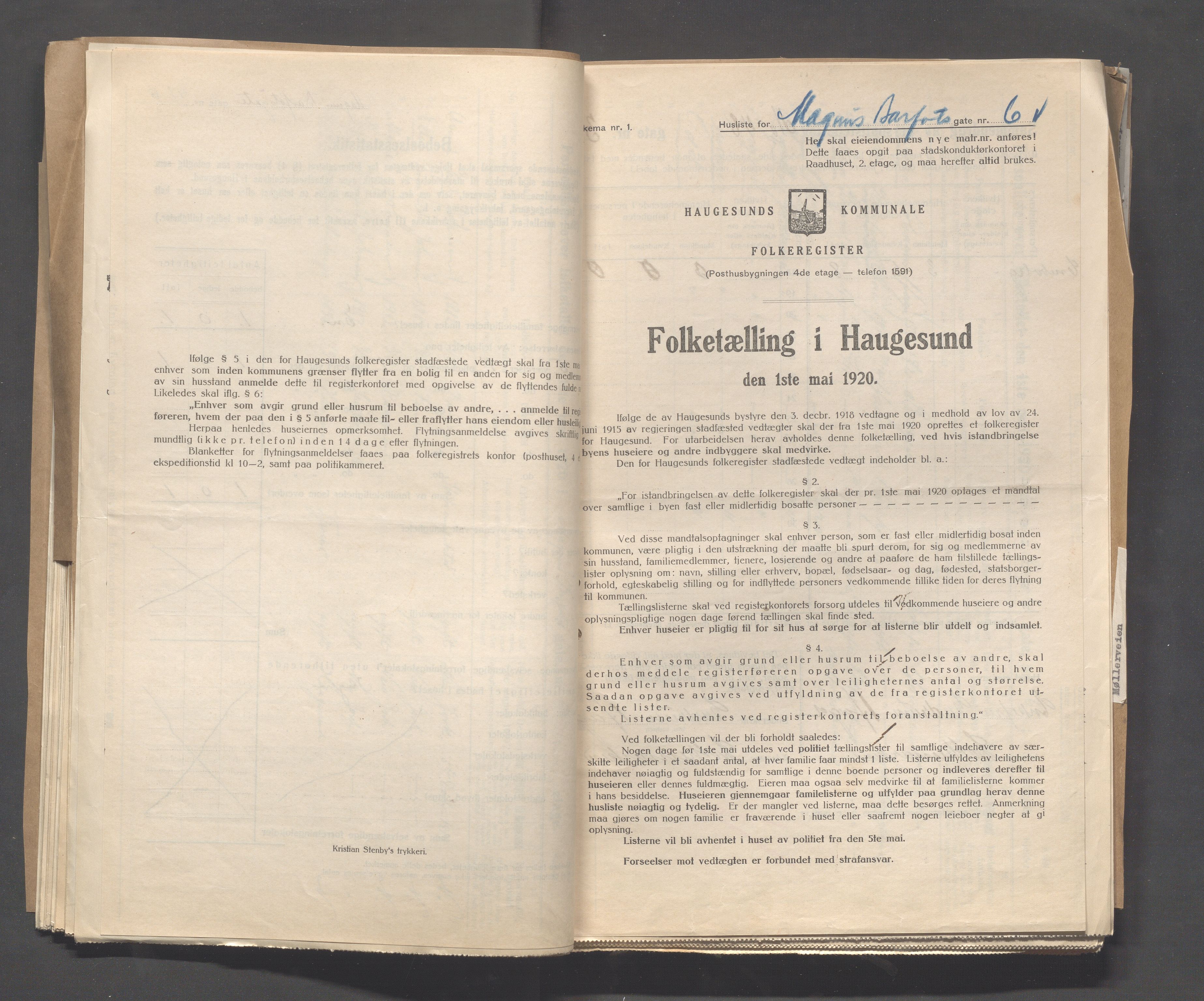 IKAR, Kommunal folketelling 1.5.1920 for Haugesund, 1920, s. 2880