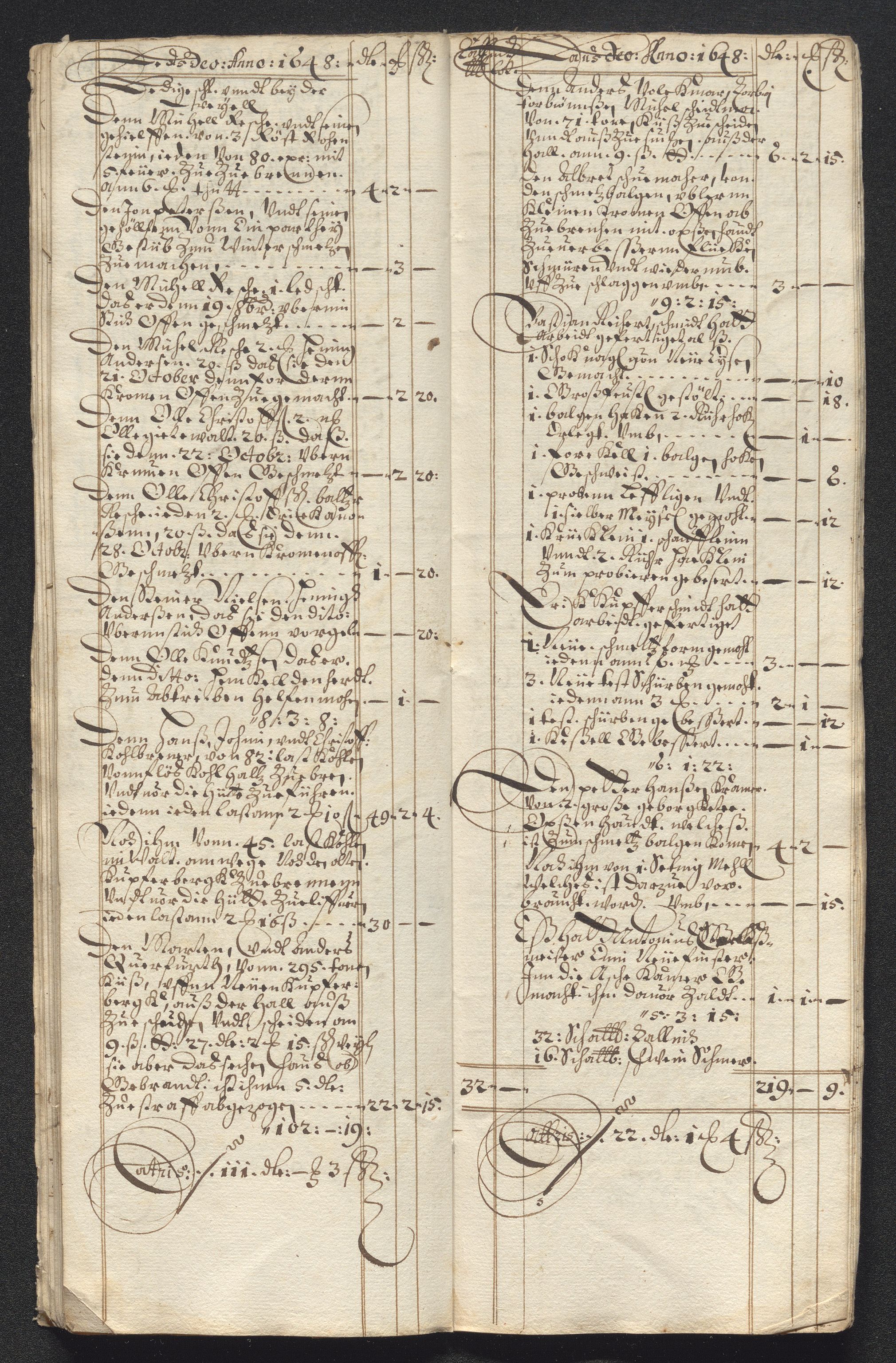 Kongsberg Sølvverk 1623-1816, AV/SAKO-EA-3135/001/D/Dc/Dcd/L0022: Utgiftsregnskap for gruver m.m., 1647-1648, s. 266