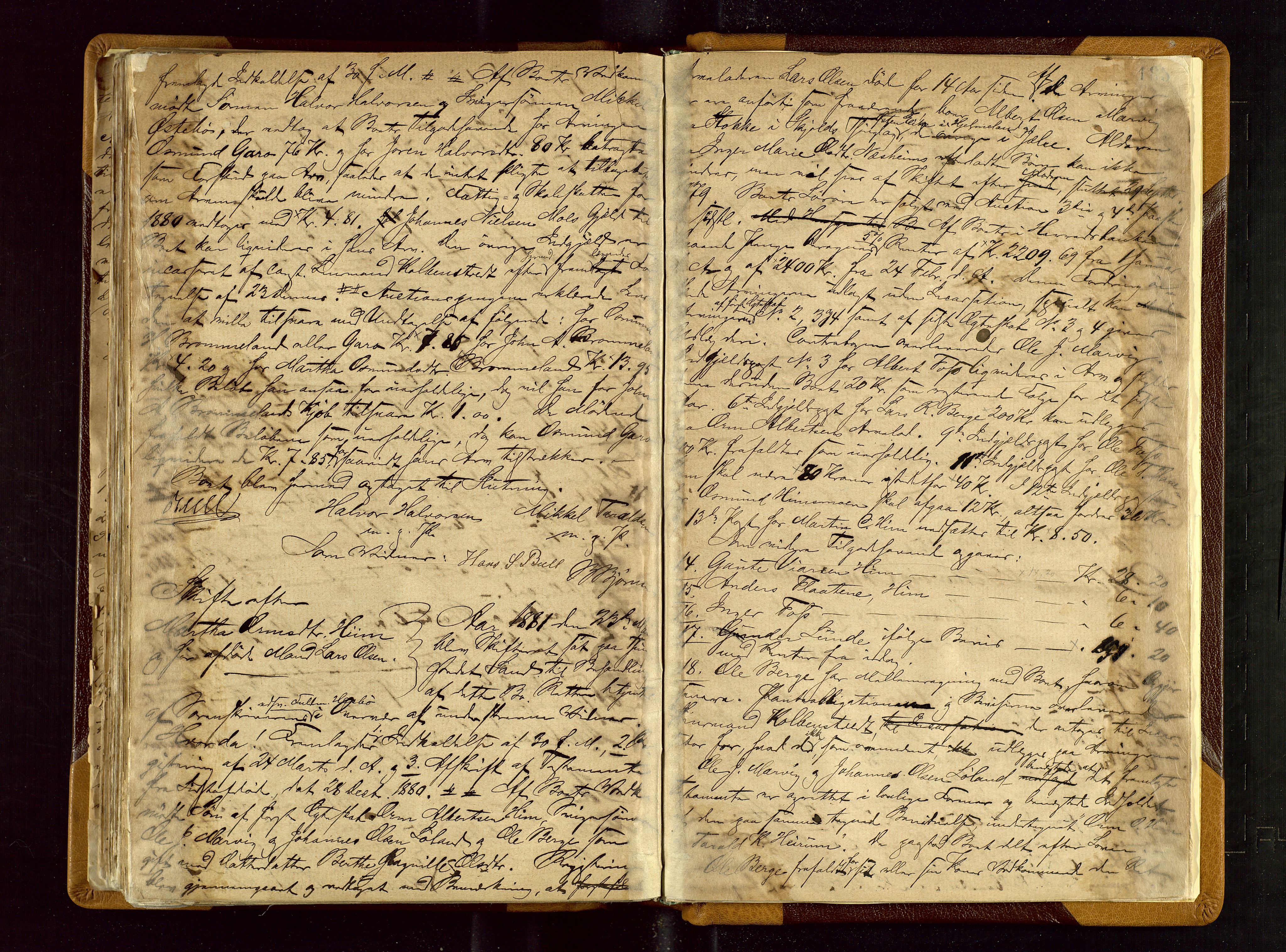 Ryfylke tingrett, AV/SAST-A-100055/001/IV/IVF/L0003: Skifteforhandlingsprotokoll A 3, 1874-1881, s. 185