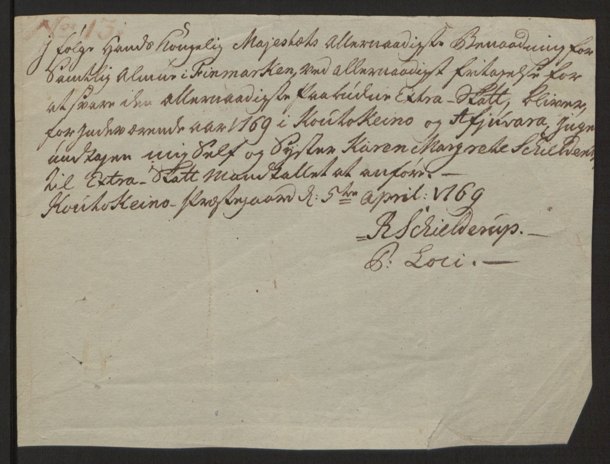 Rentekammeret inntil 1814, Reviderte regnskaper, Fogderegnskap, RA/EA-4092/R69/L4910: Ekstraskatten  Finnmark/Vardøhus, 1762-1772, s. 364