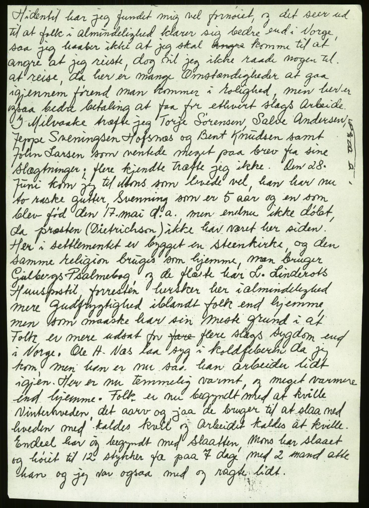 Samlinger til kildeutgivelse, Amerikabrevene, AV/RA-EA-4057/F/L0026: Innlån fra Aust-Agder: Aust-Agder-Arkivet - Erickson, 1838-1914, s. 41