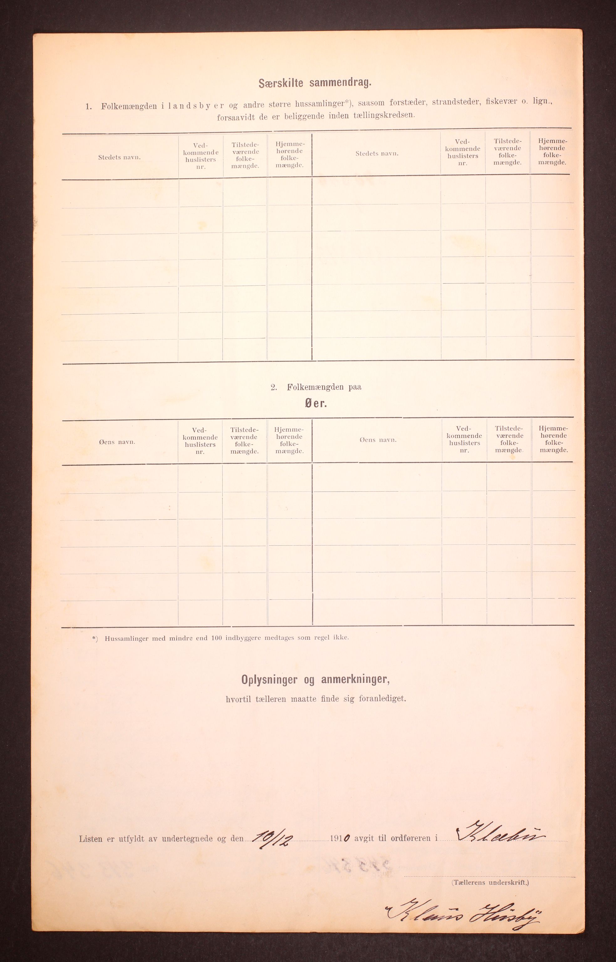 RA, Folketelling 1910 for 1662 Klæbu herred, 1910, s. 9