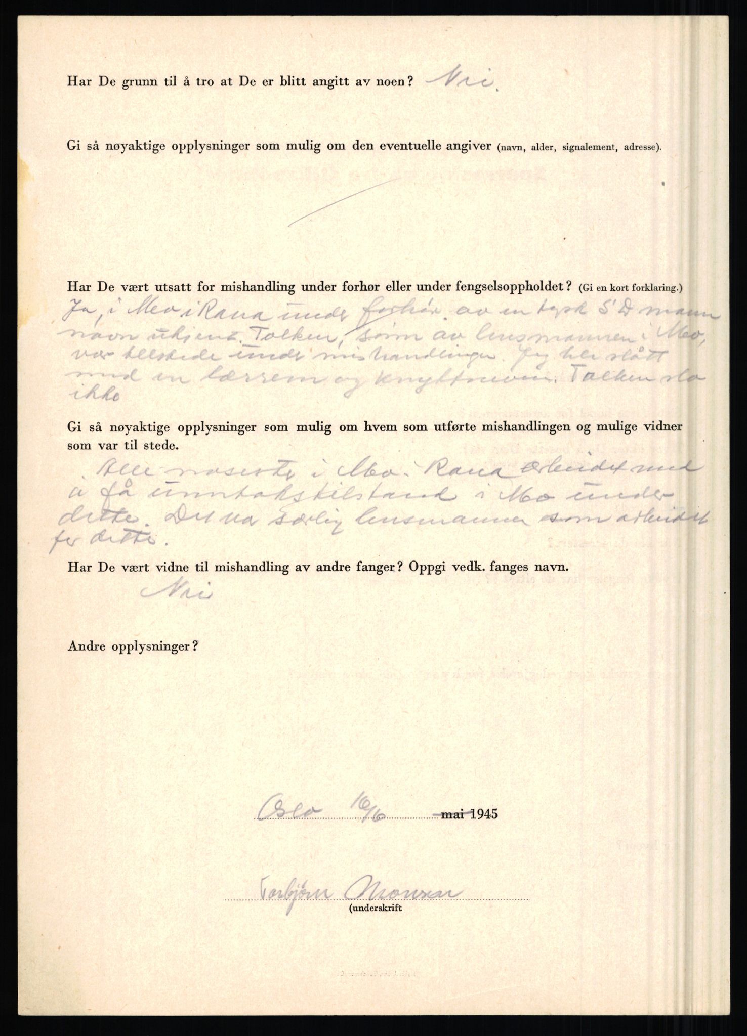 Rikspolitisjefen, AV/RA-S-1560/L/L0012: Mogensen, Øivind - Noraas, Lars, 1940-1945, s. 75