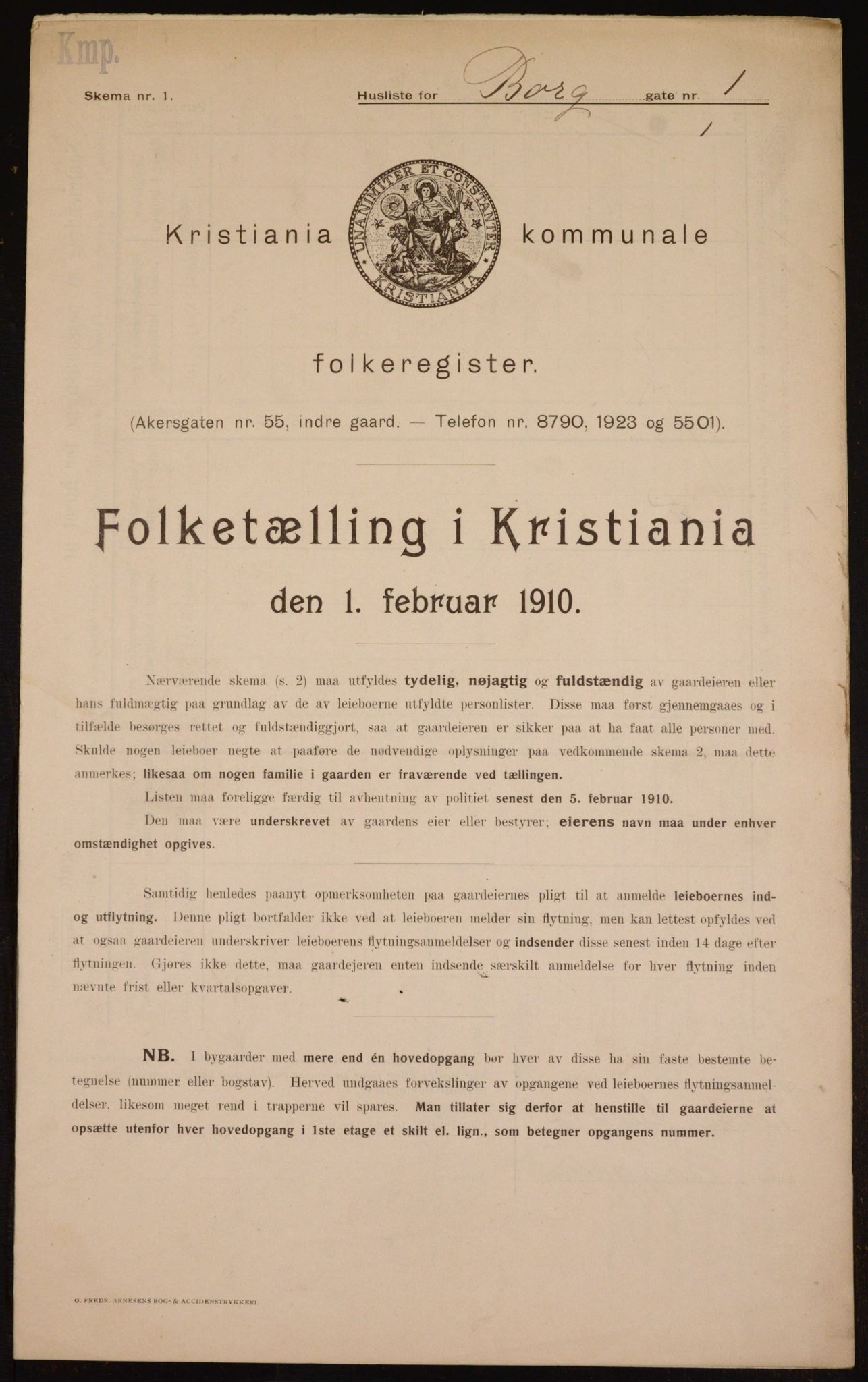 OBA, Kommunal folketelling 1.2.1910 for Kristiania, 1910, s. 7387
