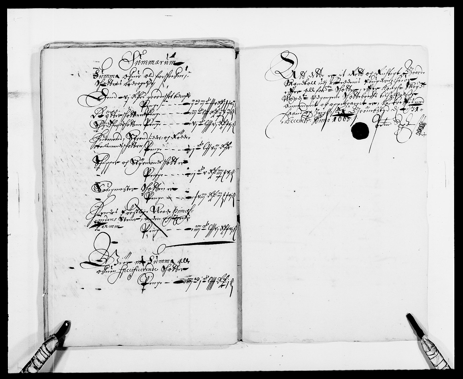 Rentekammeret inntil 1814, Reviderte regnskaper, Fogderegnskap, RA/EA-4092/R39/L2296: Fogderegnskap Nedenes, 1664-1666, s. 185