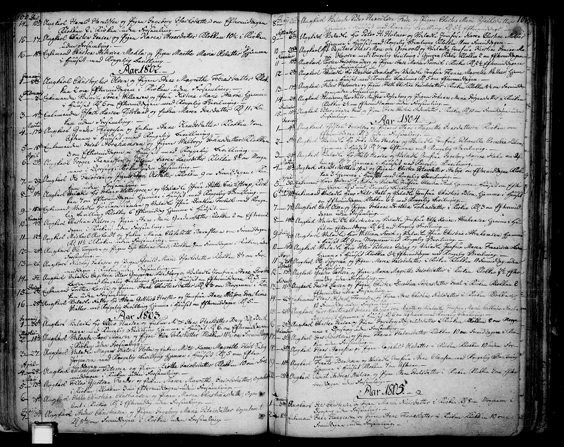 Skien kirkebøker, AV/SAKO-A-302/F/Fa/L0004: Ministerialbok nr. 4, 1792-1814, s. 100-101