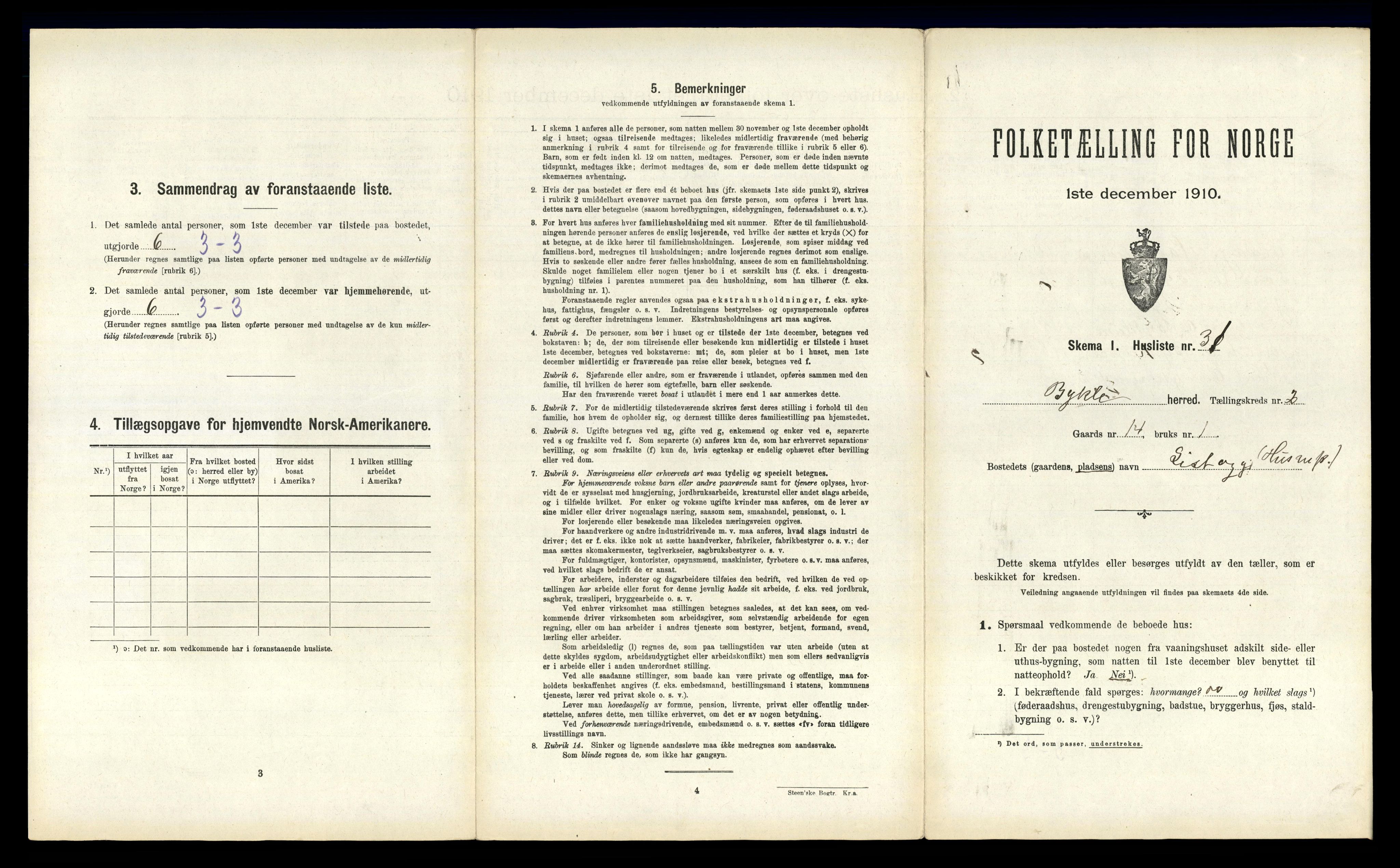 RA, Folketelling 1910 for 0941 Bykle herred, 1910, s. 143