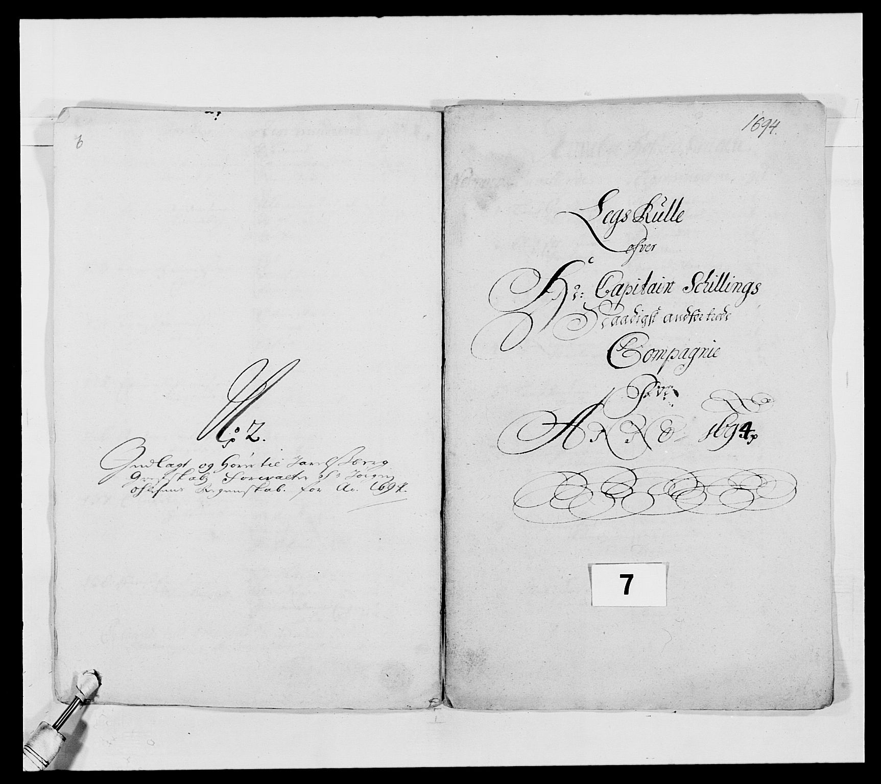 Kommanderende general (KG I) med Det norske krigsdirektorium, AV/RA-EA-5419/E/Ea/L0493: Smålenske regiment, 1643-1694, s. 423