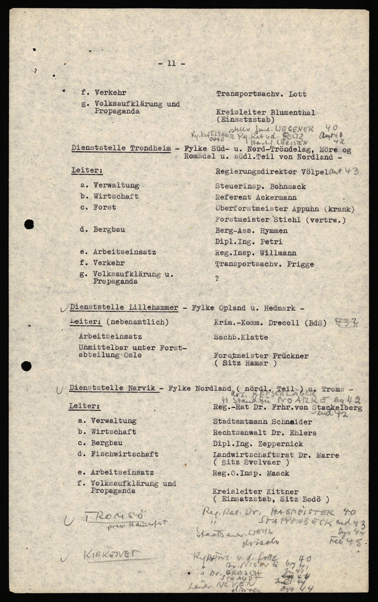 Forsvaret, Forsvarets overkommando II, AV/RA-RAFA-3915/D/Db/L0035: CI Questionaires. Tyske okkupasjonsstyrker i Norge. Tyskere., 1945-1946, s. 52