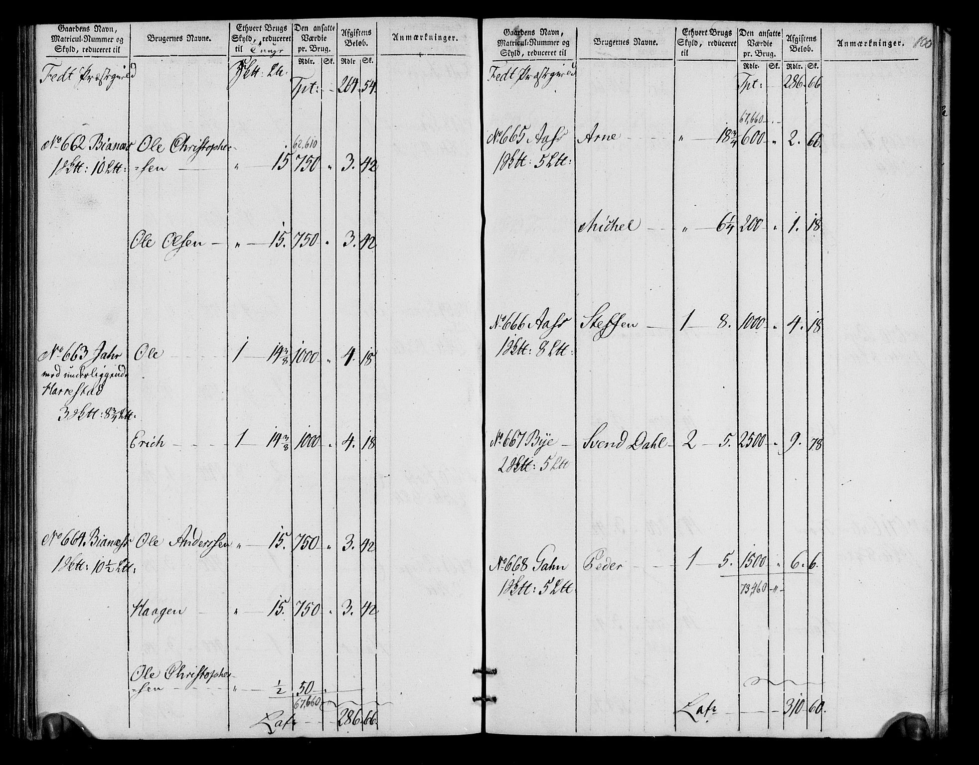 Rentekammeret inntil 1814, Realistisk ordnet avdeling, AV/RA-EA-4070/N/Ne/Nea/L0018: Nedre Romerike fogderi. Oppebørselsregister, 1803-1804, s. 104