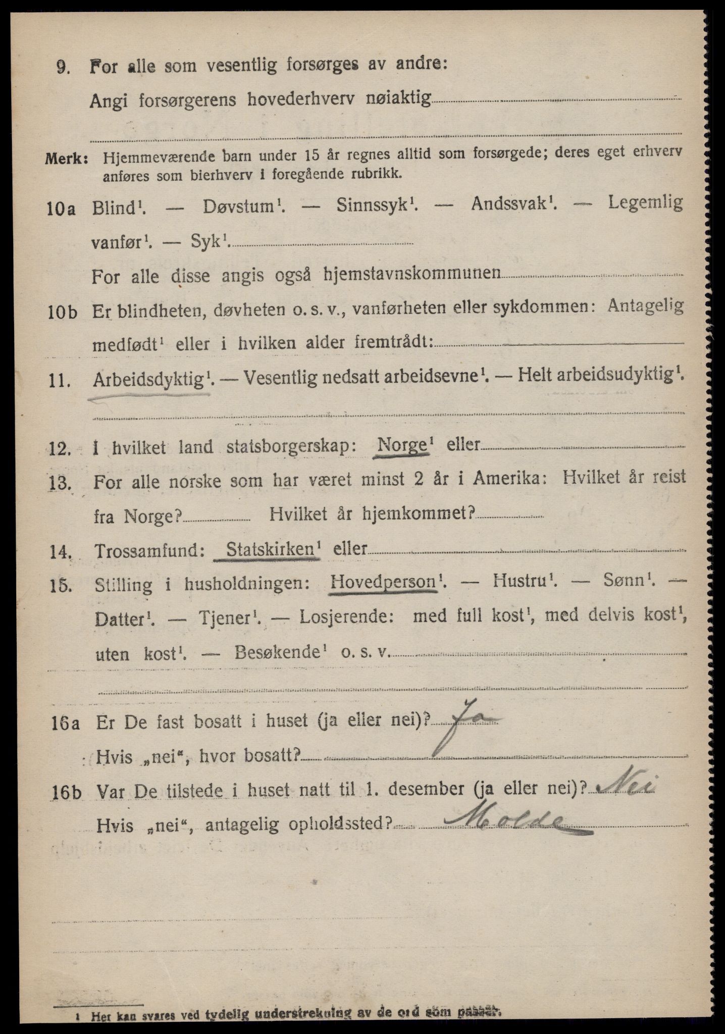 SAT, Folketelling 1920 for 1530 Vatne herred, 1920, s. 2705