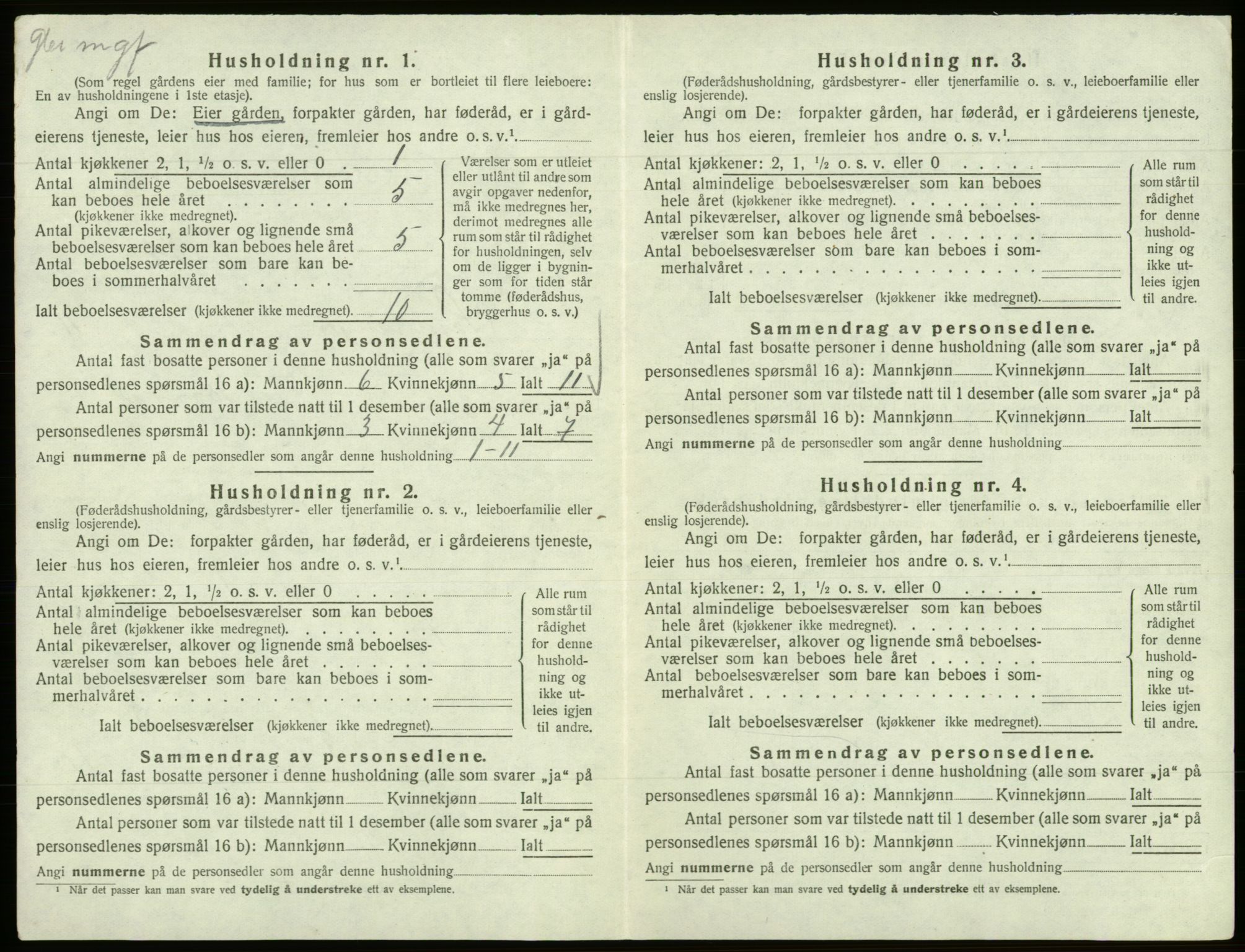 SAB, Folketelling 1920 for 1242 Samnanger herred, 1920, s. 603