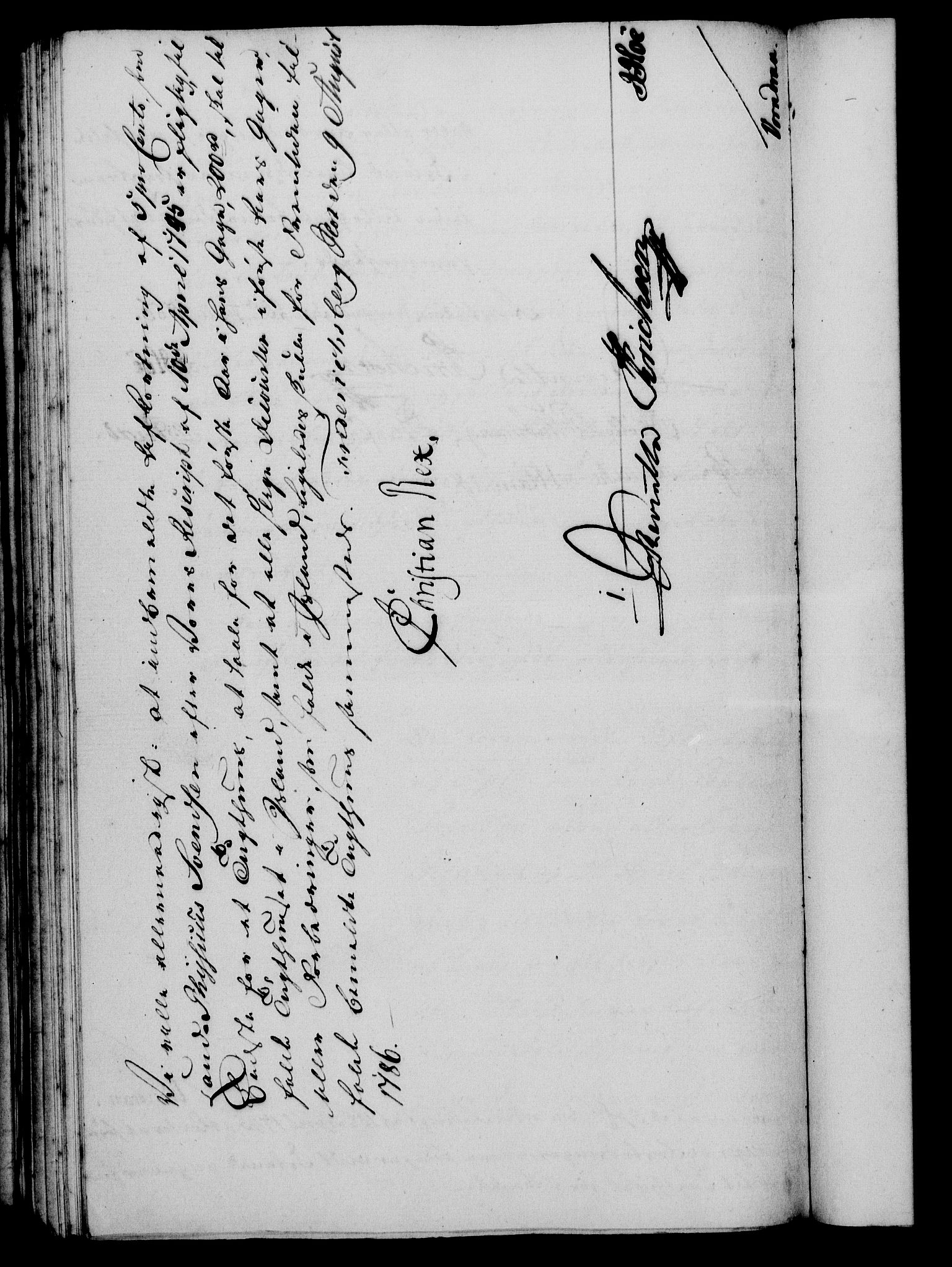 Rentekammeret, Kammerkanselliet, RA/EA-3111/G/Gf/Gfa/L0068: Norsk relasjons- og resolusjonsprotokoll (merket RK 52.68), 1786, s. 513
