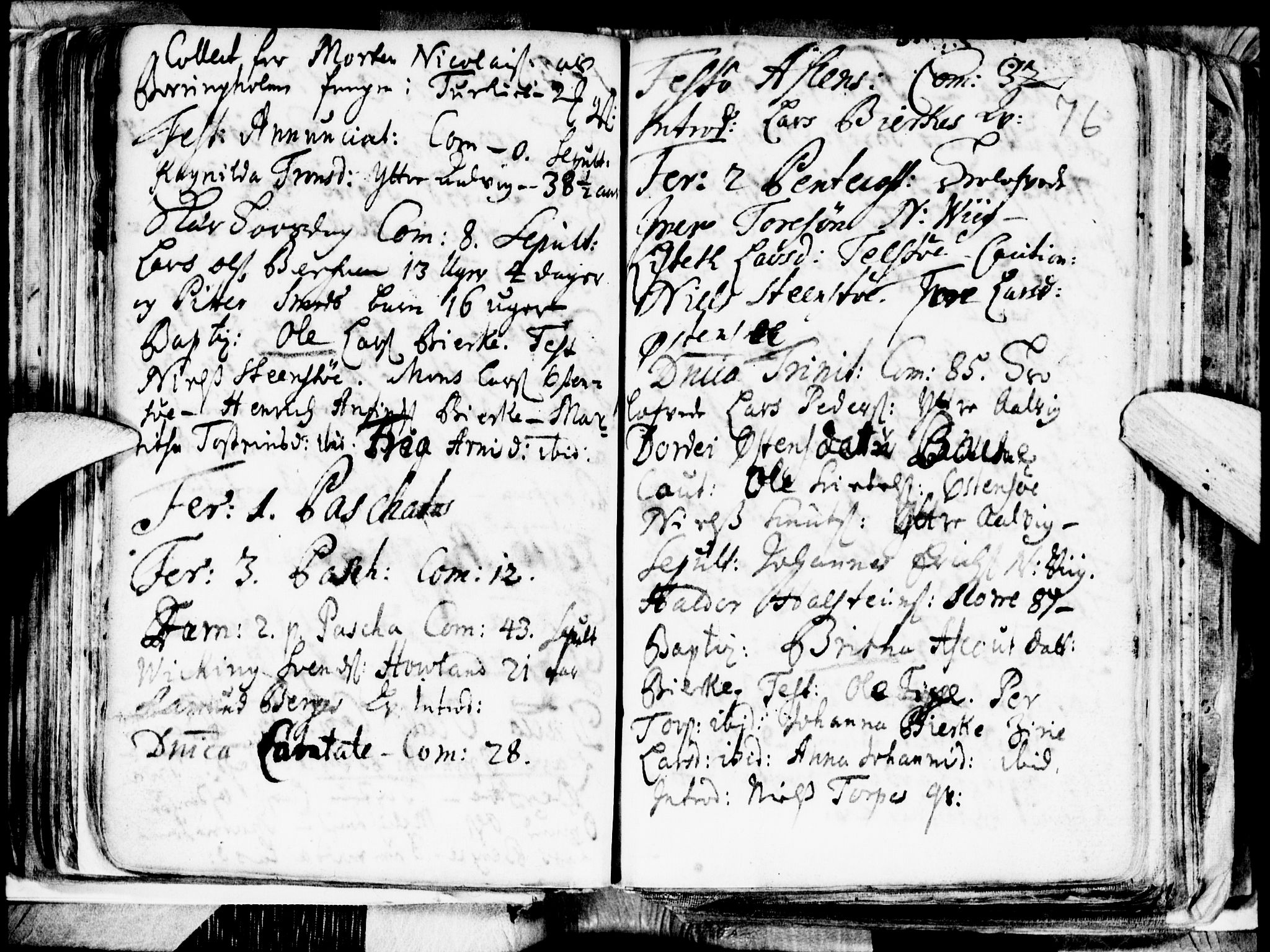 Kvam sokneprestembete, AV/SAB-A-76201/H/Haa: Ministerialbok nr. A 1, 1690-1741, s. 76