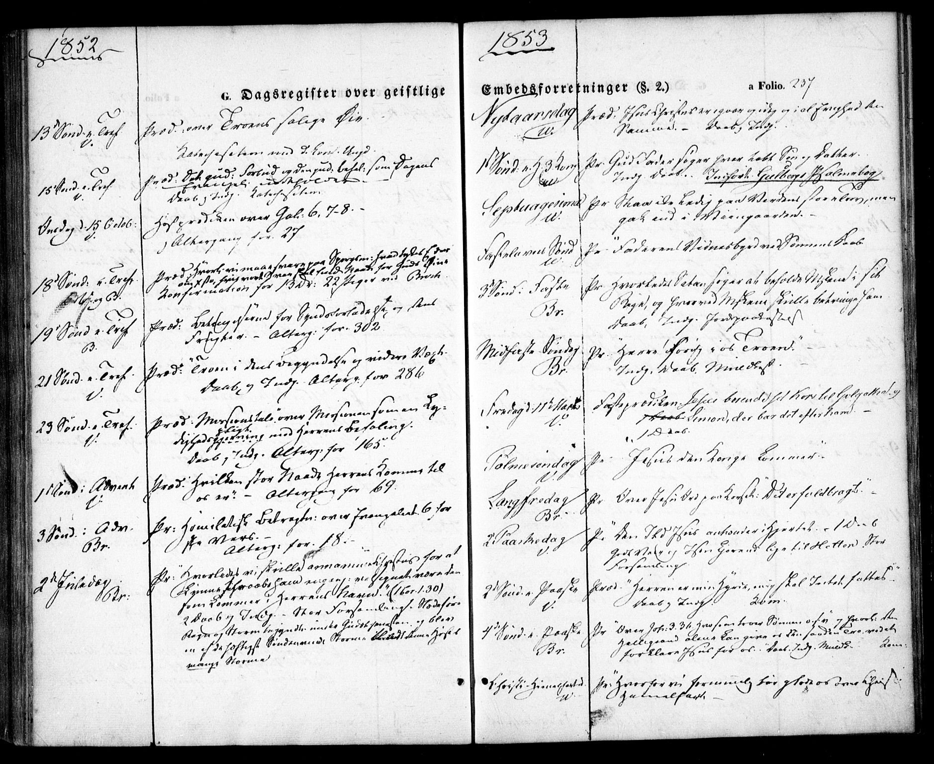 Birkenes sokneprestkontor, SAK/1111-0004/F/Fa/L0003: Ministerialbok nr. A 3, 1850-1866, s. 237