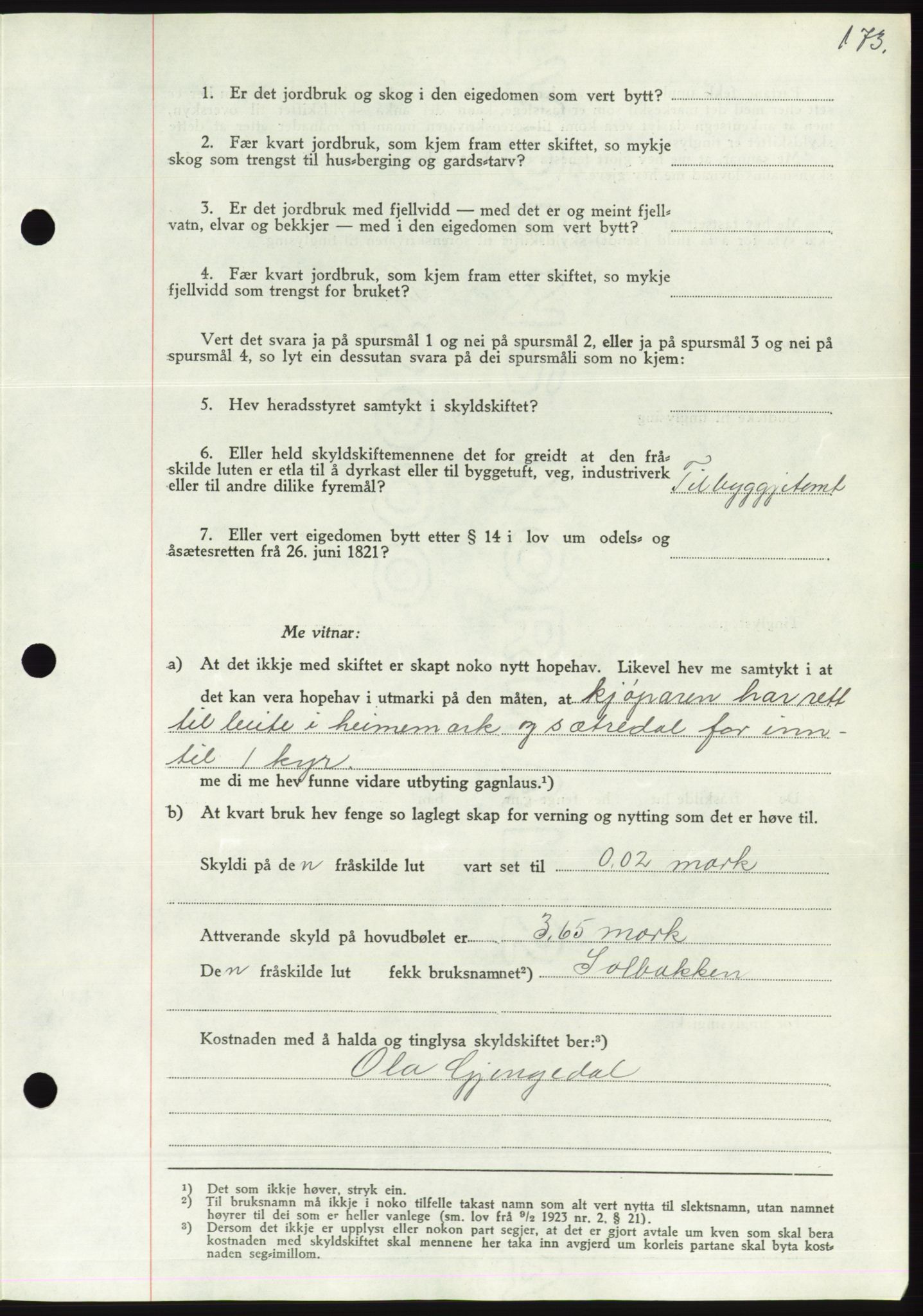 Søre Sunnmøre sorenskriveri, AV/SAT-A-4122/1/2/2C/L0066: Pantebok nr. 60, 1938-1938, Dagboknr: 1314/1938