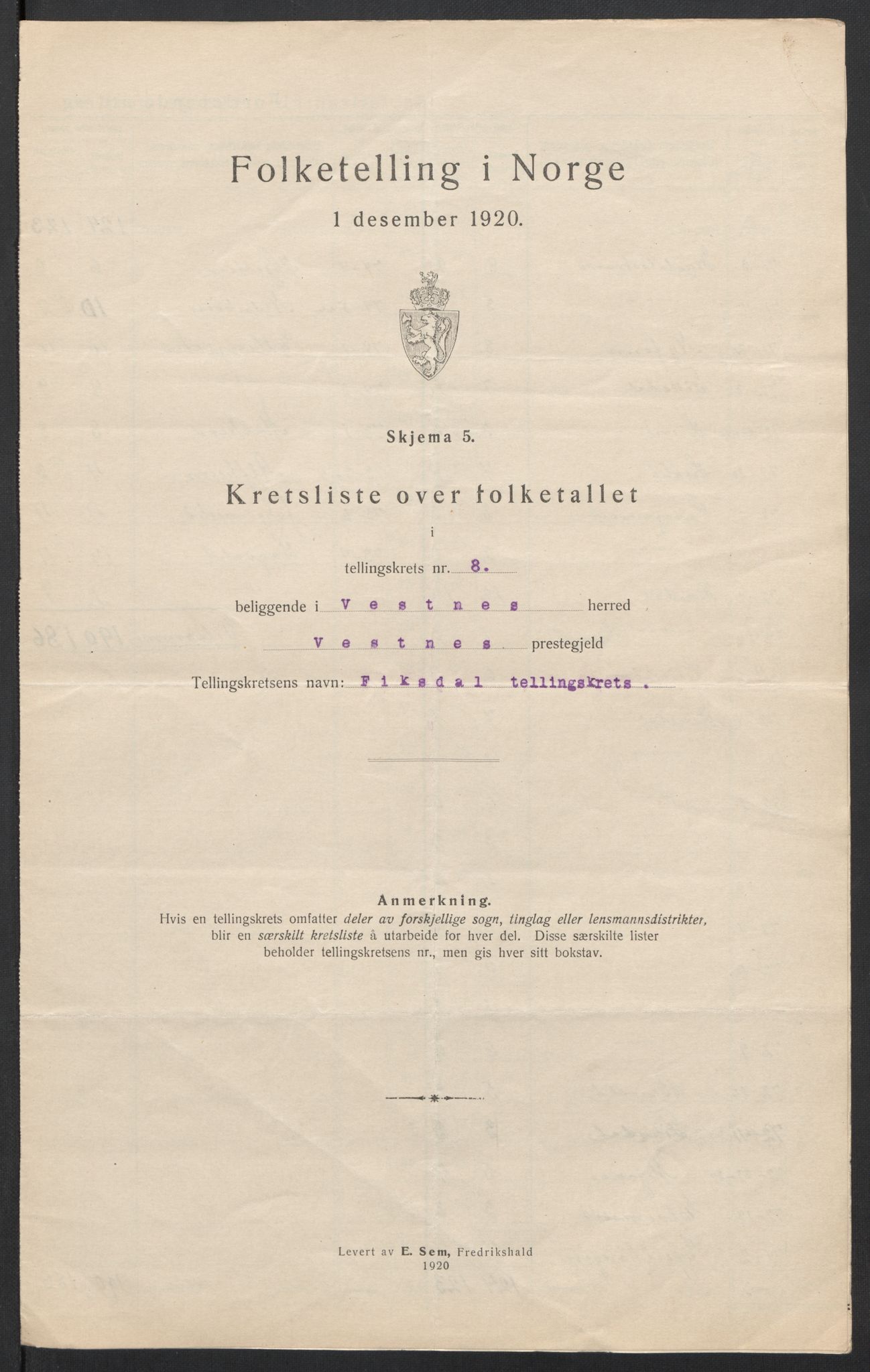 SAT, Folketelling 1920 for 1535 Vestnes herred, 1920, s. 28