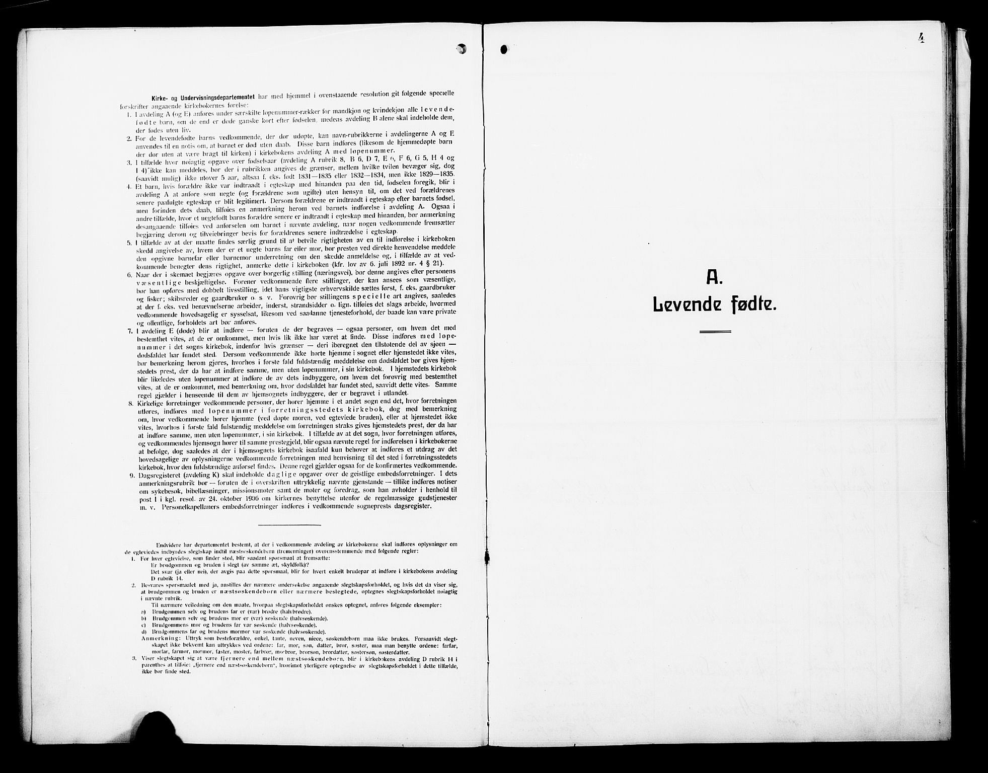 Lindås Sokneprestembete, SAB/A-76701/H/Hab: Klokkerbok nr. B 4, 1912-1929, s. 4