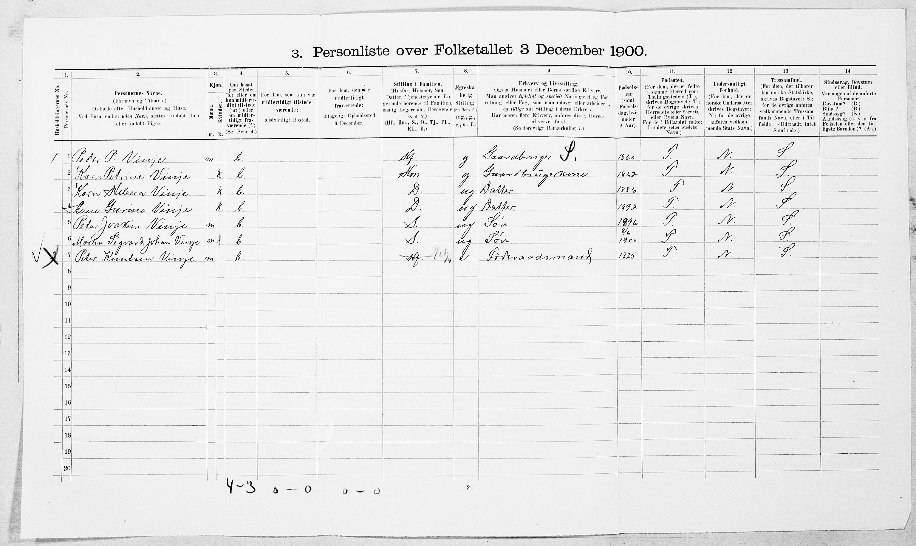 SAT, Folketelling 1900 for 1526 Stordal herred, 1900, s. 155