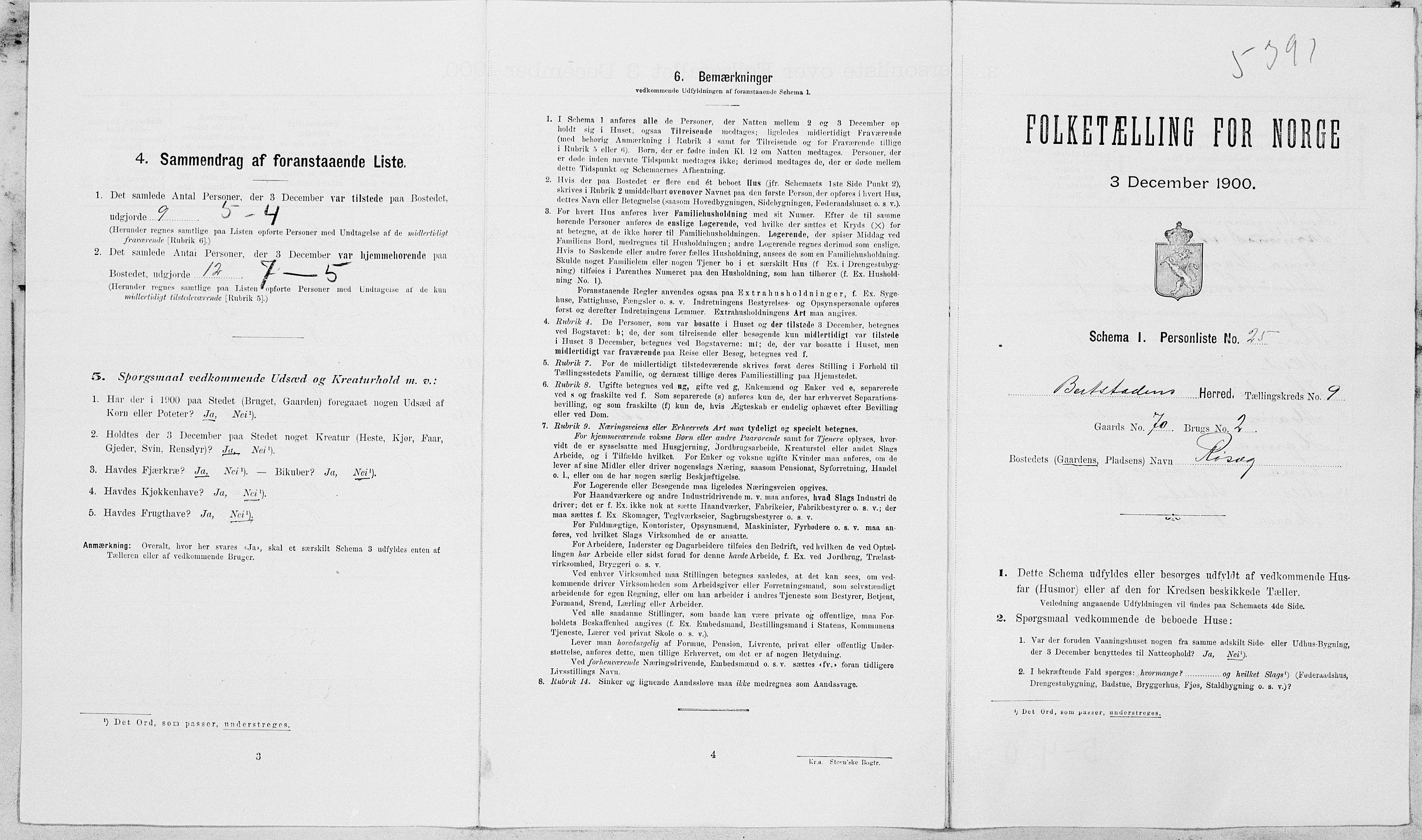 SAT, Folketelling 1900 for 1727 Beitstad herred, 1900, s. 741