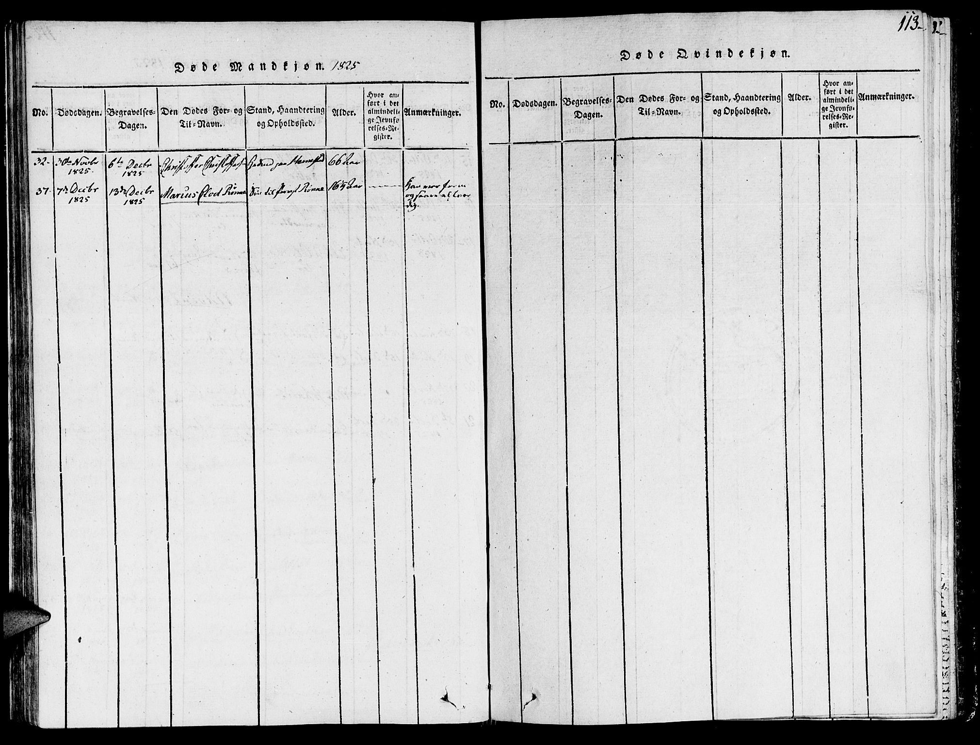 Ministerialprotokoller, klokkerbøker og fødselsregistre - Sør-Trøndelag, AV/SAT-A-1456/646/L0608: Ministerialbok nr. 646A06, 1816-1825, s. 113