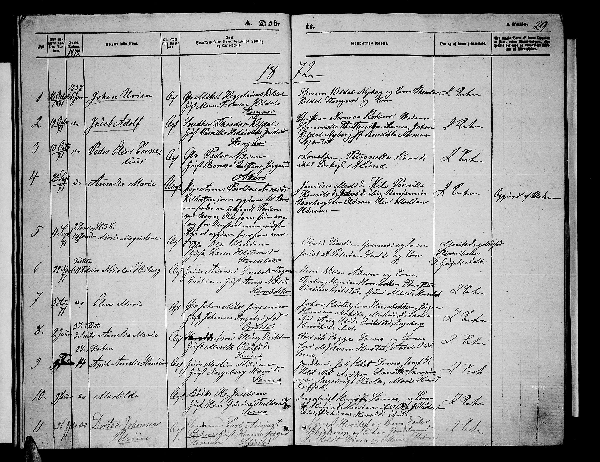 Trondenes sokneprestkontor, AV/SATØ-S-1319/H/Hb/L0009klokker: Klokkerbok nr. 9, 1870-1876, s. 29