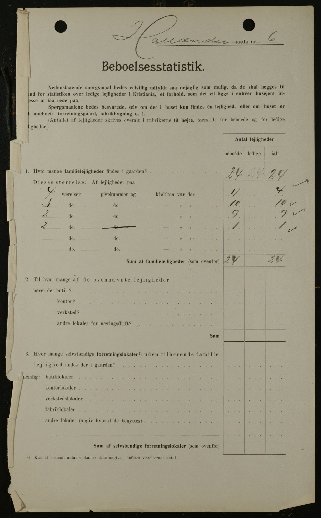 OBA, Kommunal folketelling 1.2.1908 for Kristiania kjøpstad, 1908, s. 36668