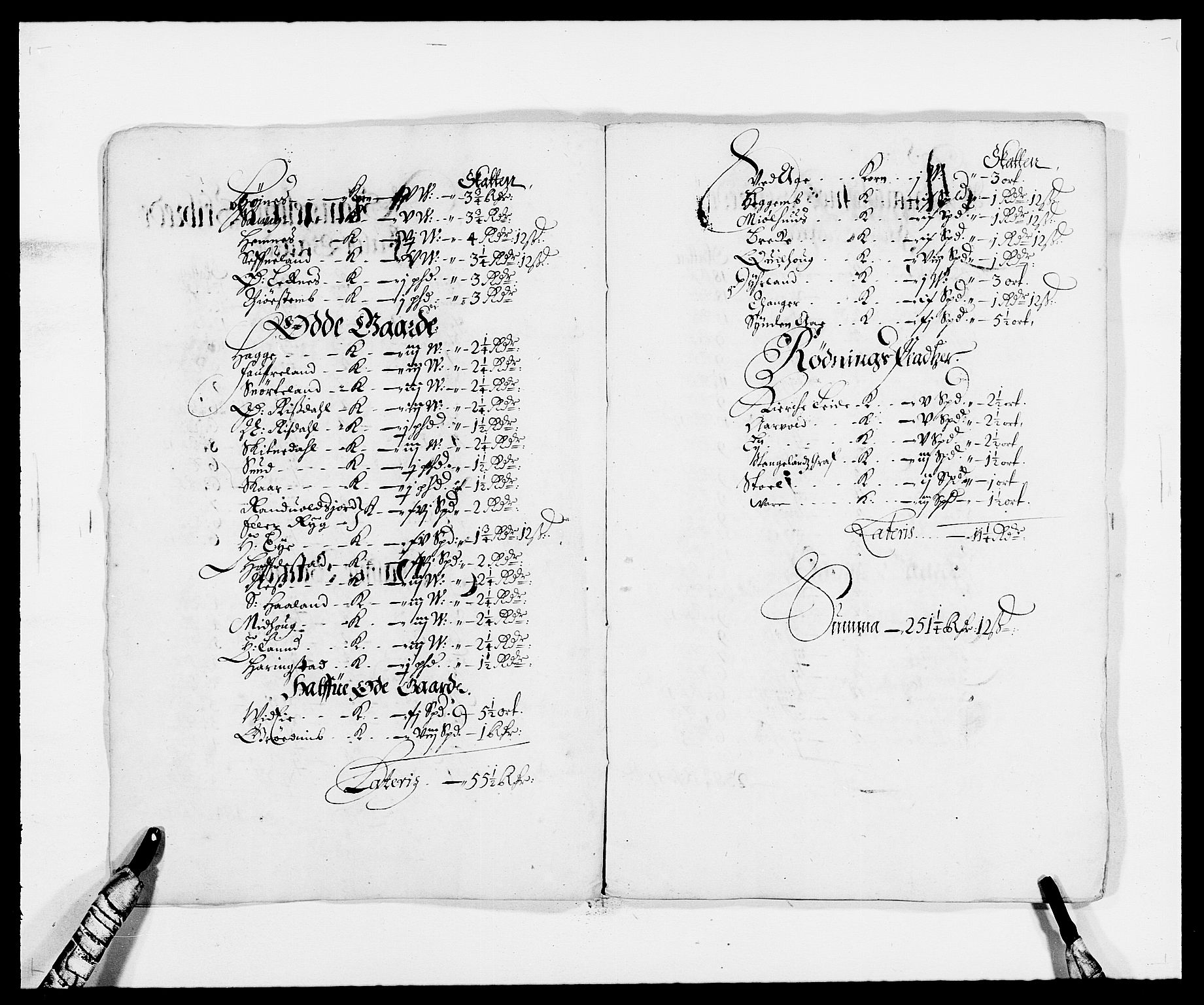 Rentekammeret inntil 1814, Reviderte regnskaper, Fogderegnskap, RA/EA-4092/R47/L2844: Fogderegnskap Ryfylke, 1672-1673, s. 53