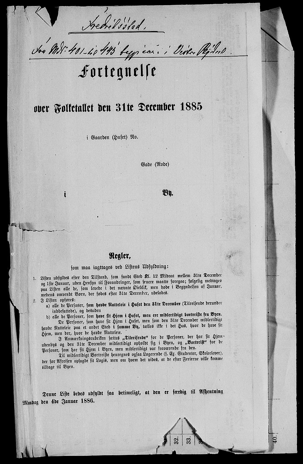 RA, Folketelling 1885 for 0103 Fredrikstad kjøpstad, 1885, s. 945