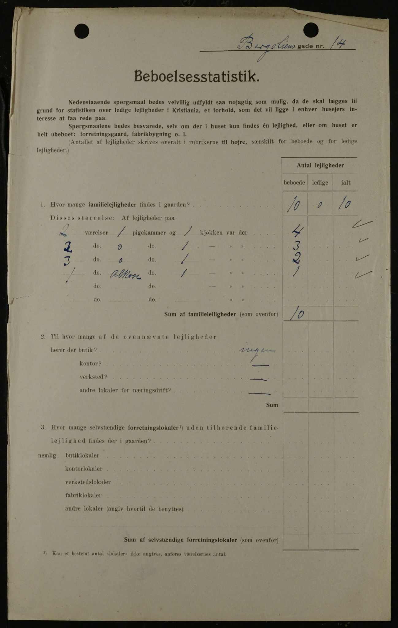 OBA, Kommunal folketelling 1.2.1908 for Kristiania kjøpstad, 1908, s. 4321