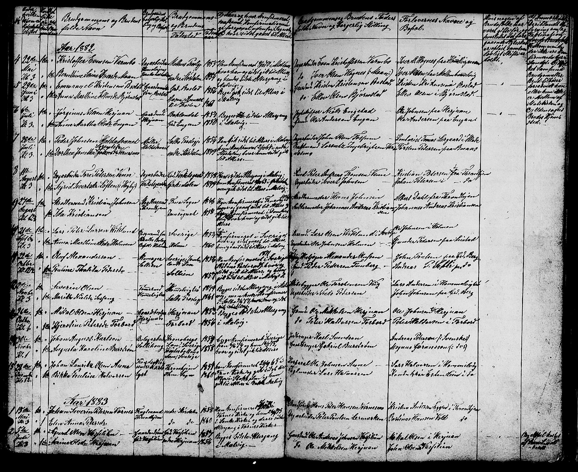 Ministerialprotokoller, klokkerbøker og fødselsregistre - Sør-Trøndelag, AV/SAT-A-1456/616/L0422: Klokkerbok nr. 616C05, 1850-1888, s. 146
