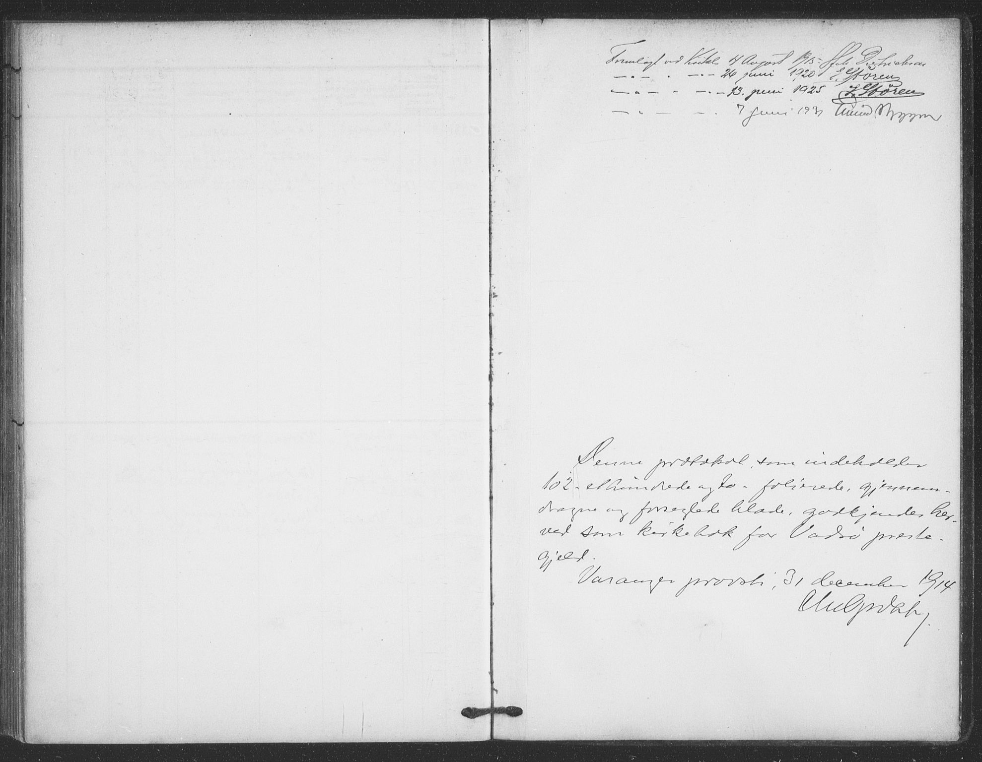 Vadsø sokneprestkontor, AV/SATØ-S-1325/H/Ha/L0008kirke: Ministerialbok nr. 8, 1912-1930