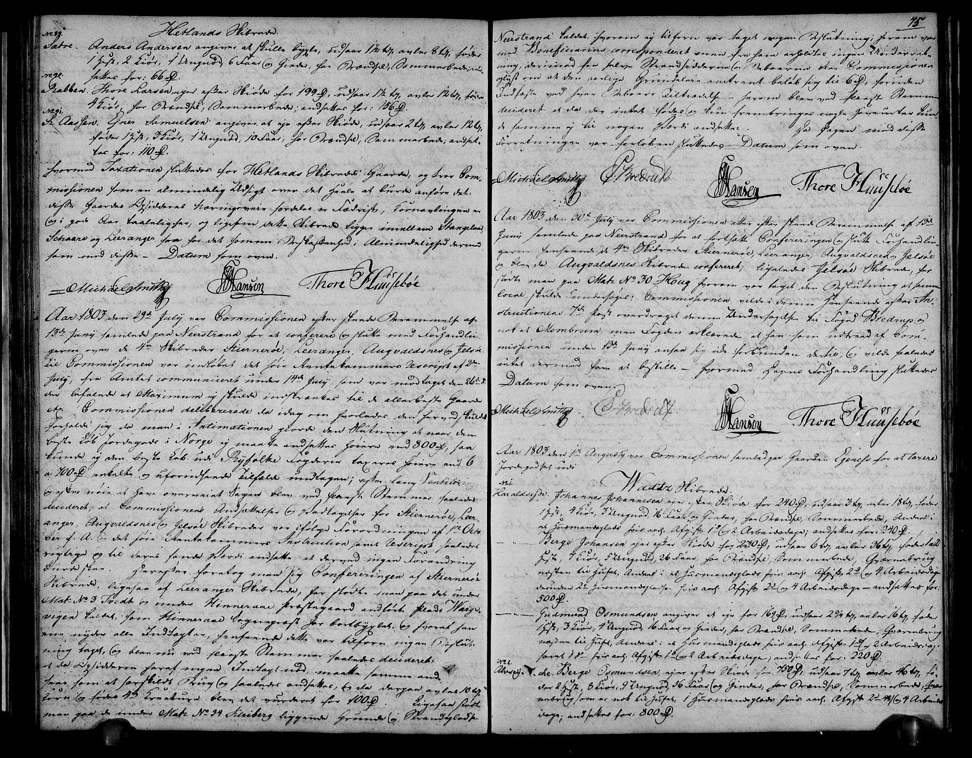 Rentekammeret inntil 1814, Realistisk ordnet avdeling, AV/RA-EA-4070/N/Ne/Nea/L0100: Ryfylke fogderi. Deliberasjonsprotokoll, 1803, s. 79
