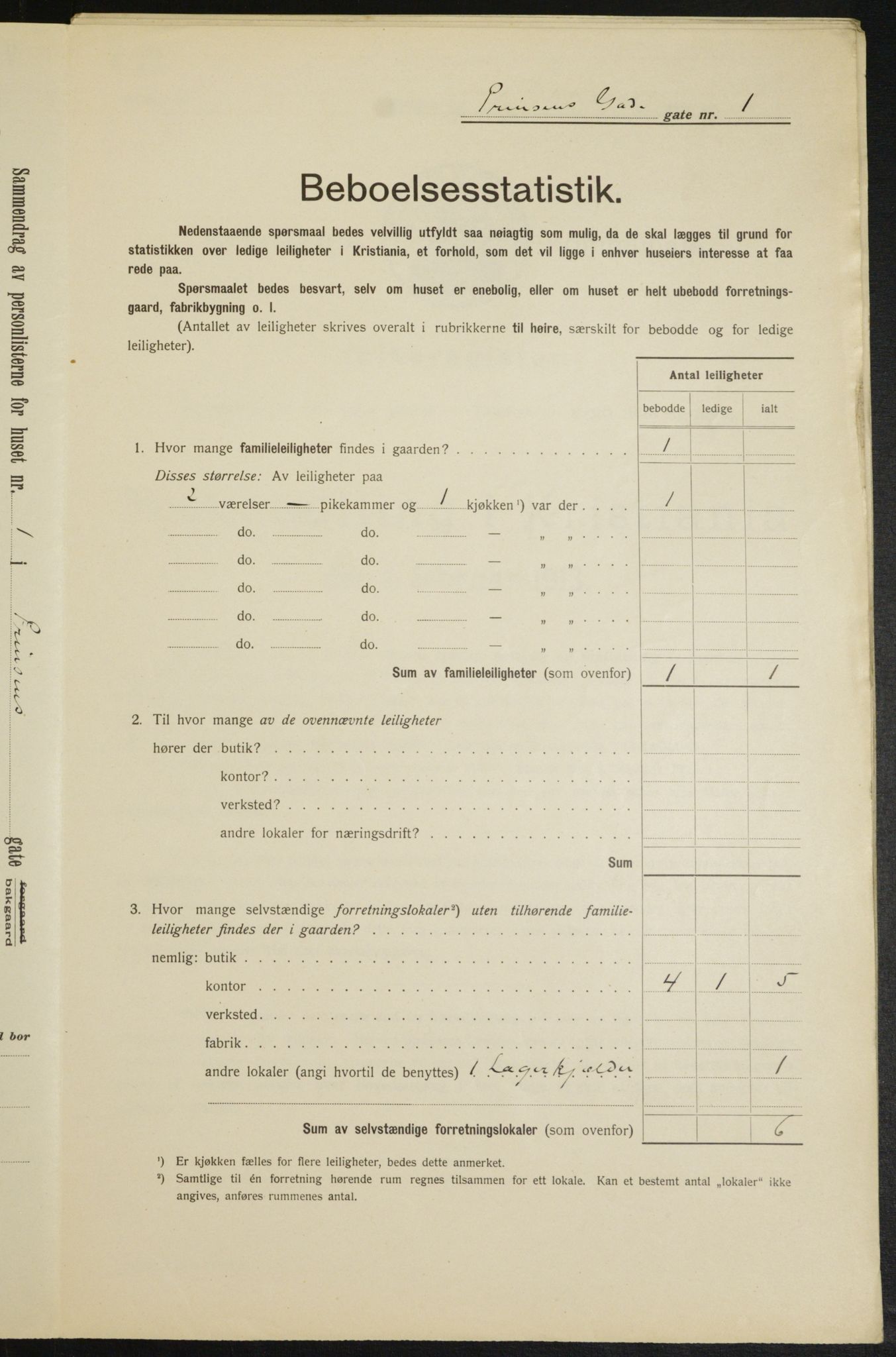 OBA, Kommunal folketelling 1.2.1913 for Kristiania, 1913, s. 81307