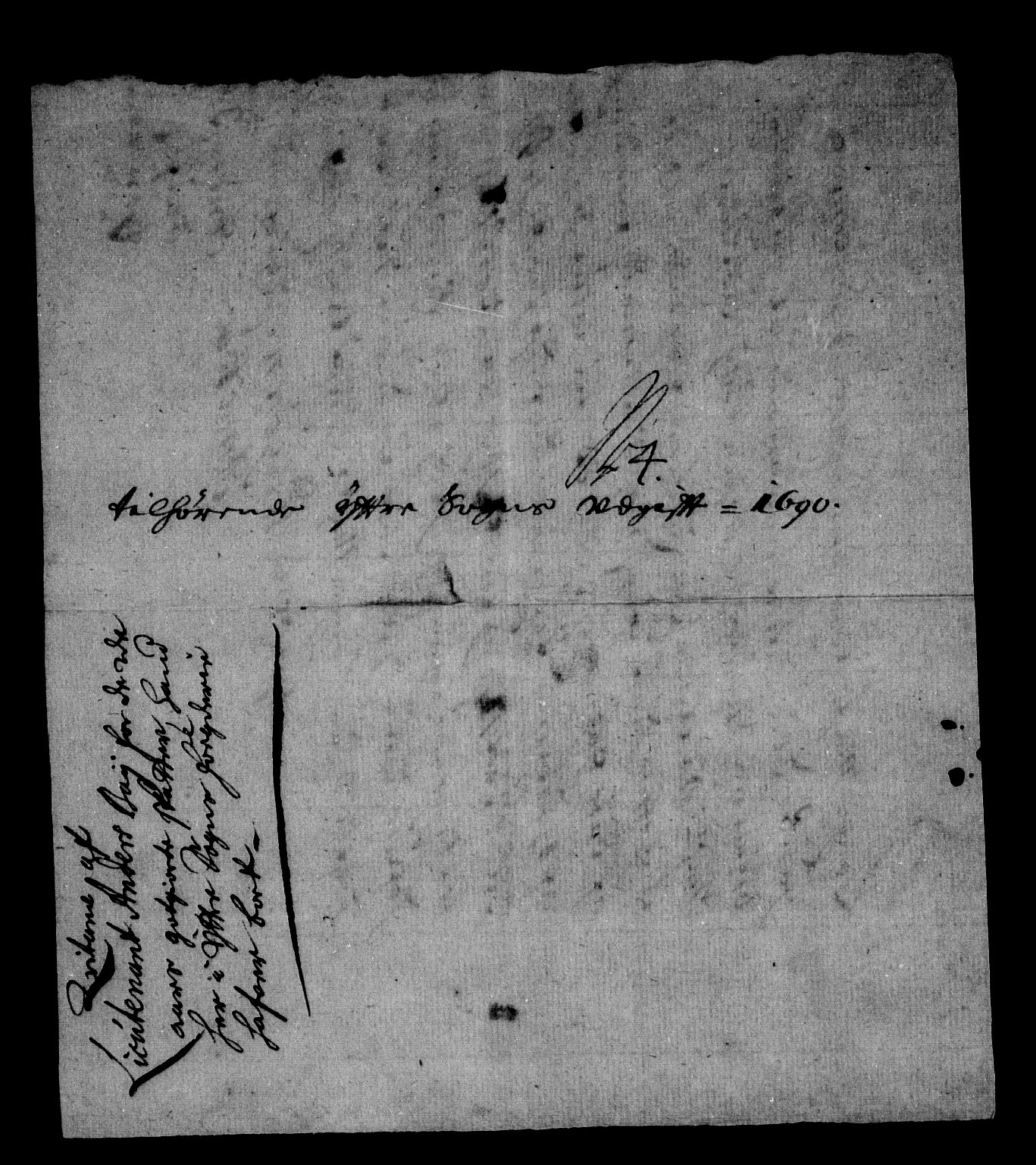 Rentekammeret inntil 1814, Reviderte regnskaper, Stiftamtstueregnskaper, Bergen stiftamt, AV/RA-EA-6043/R/Rc/L0093: Bergen stiftamt, 1690