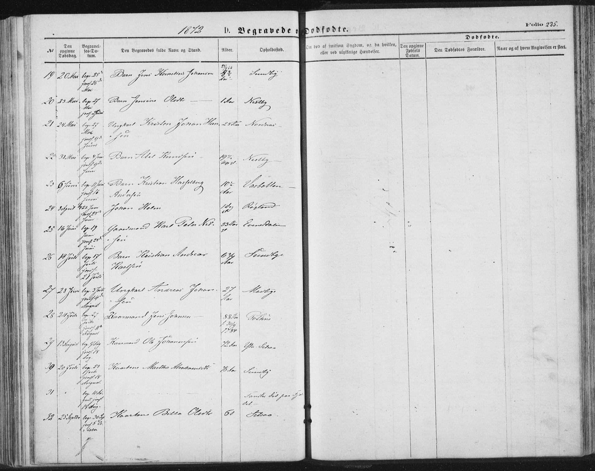 Ministerialprotokoller, klokkerbøker og fødselsregistre - Nordland, AV/SAT-A-1459/847/L0668: Ministerialbok nr. 847A08, 1872-1886, s. 235