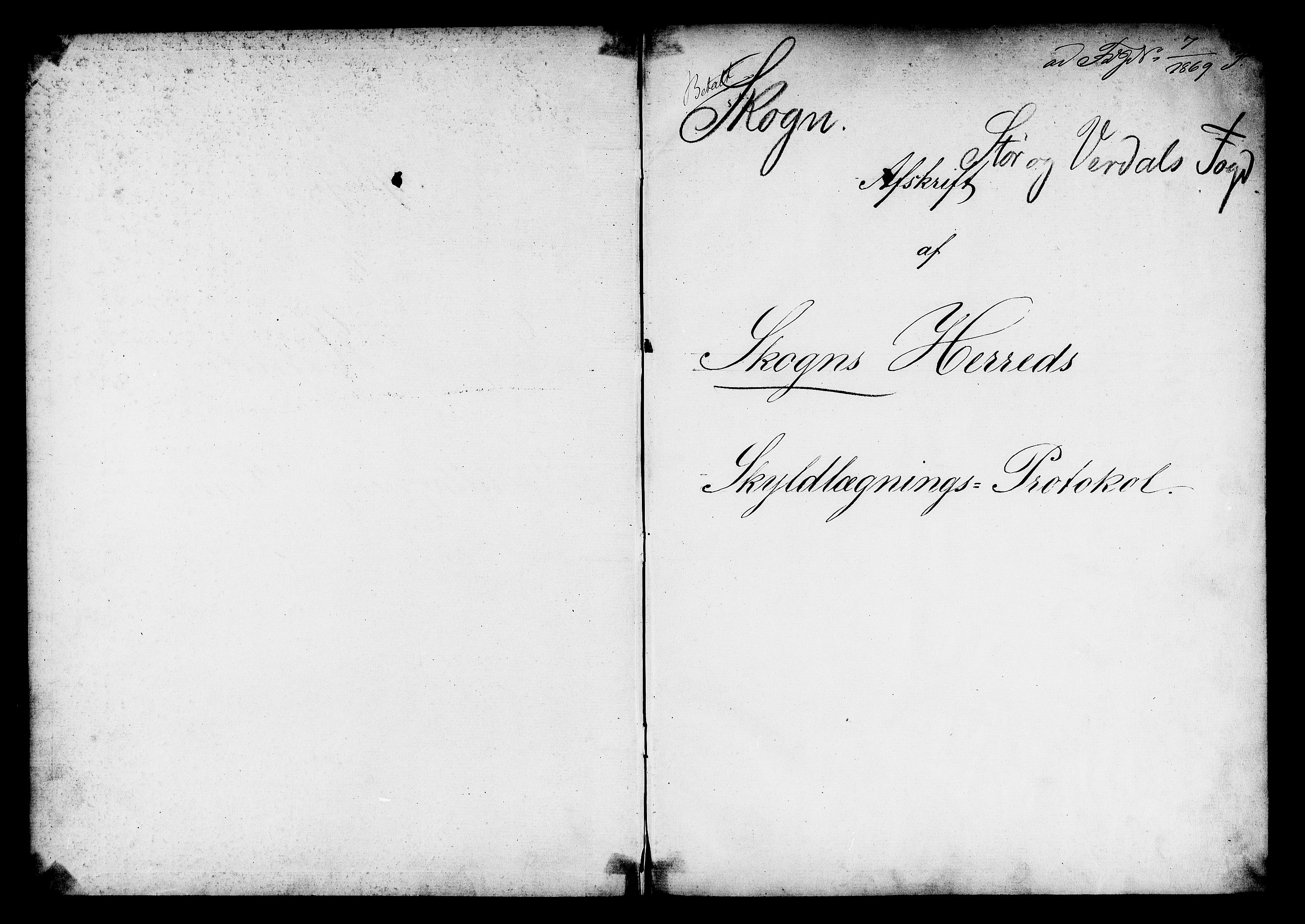 Matrikkelrevisjonen av 1863, RA/S-1530/F/Fe/L0348: Skogn, 1863