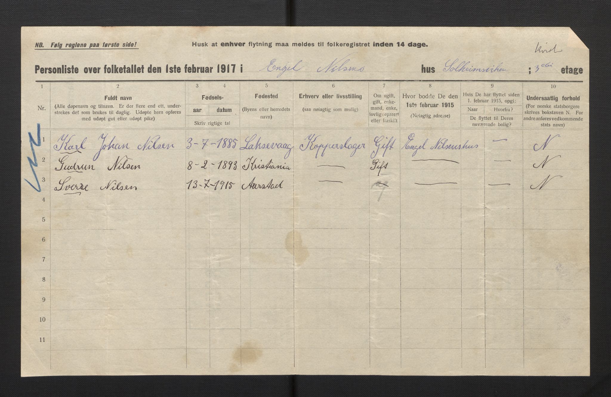 SAB, Kommunal folketelling 1917 for Bergen kjøpstad, 1917, s. 49080