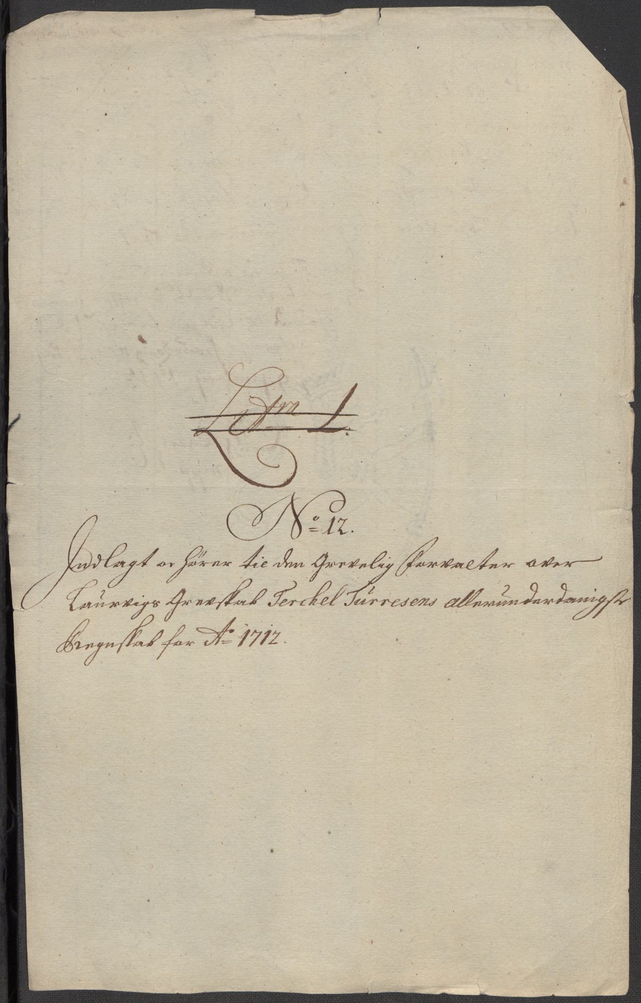 Rentekammeret inntil 1814, Reviderte regnskaper, Fogderegnskap, RA/EA-4092/R33/L1984: Fogderegnskap Larvik grevskap, 1712, s. 185